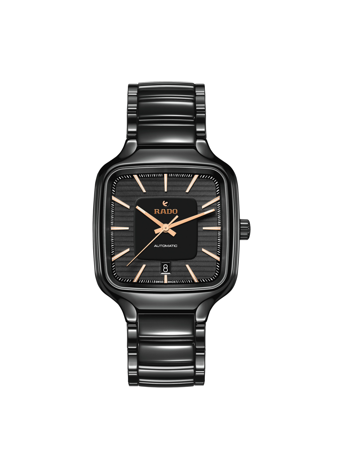 Montre automatique True Square en céramique RADO Noir