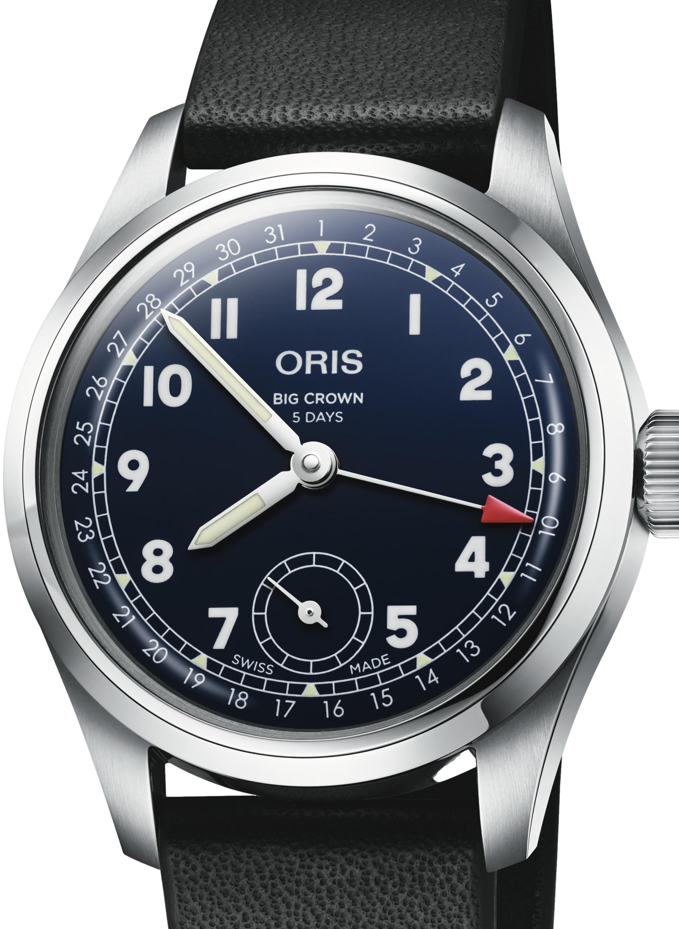 Montre automatique Oris Big Crown Calibre 403 en cuir ORIS Bleu