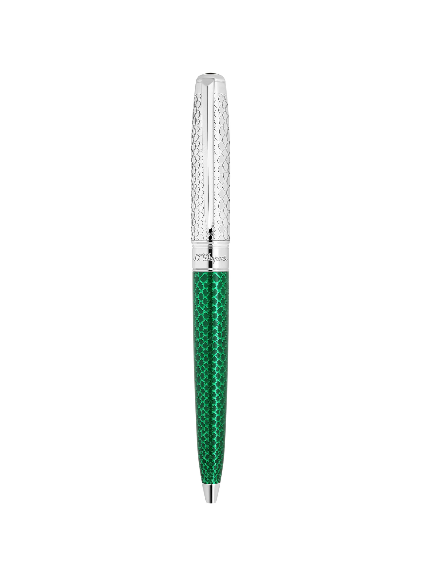 Large Ballpoint Pen Snake Line D Eternity S.T. DUPONT Green
