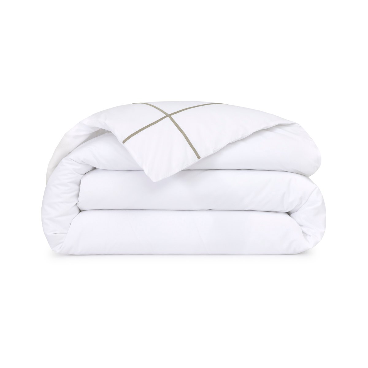 Housse de couette en percale de coton, athéna  Kaki