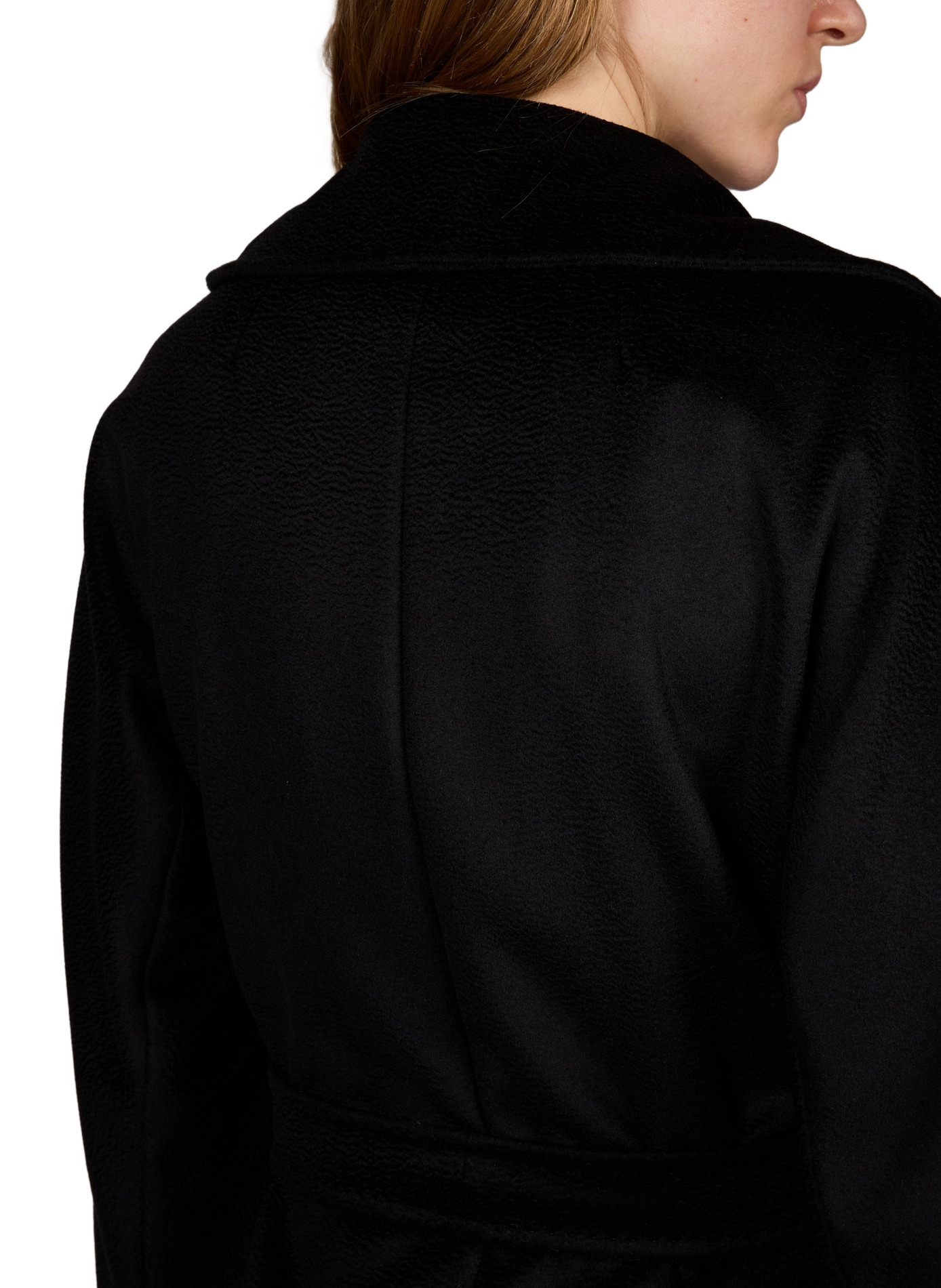 Straight virgin wool coat MAX MARA WEEK END Black
