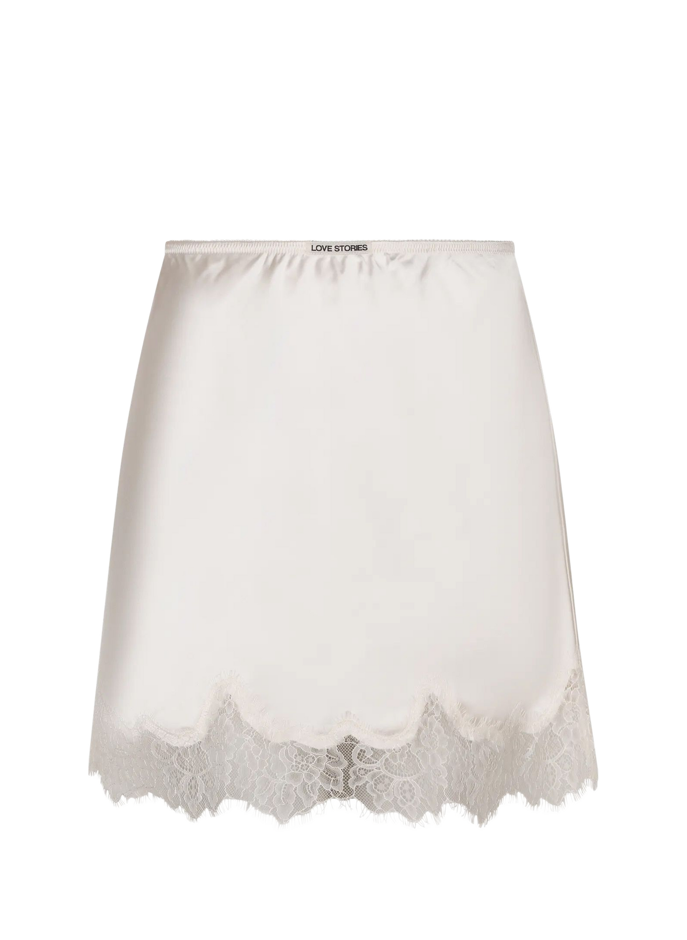 Short lace skirt LOVE STORIES White