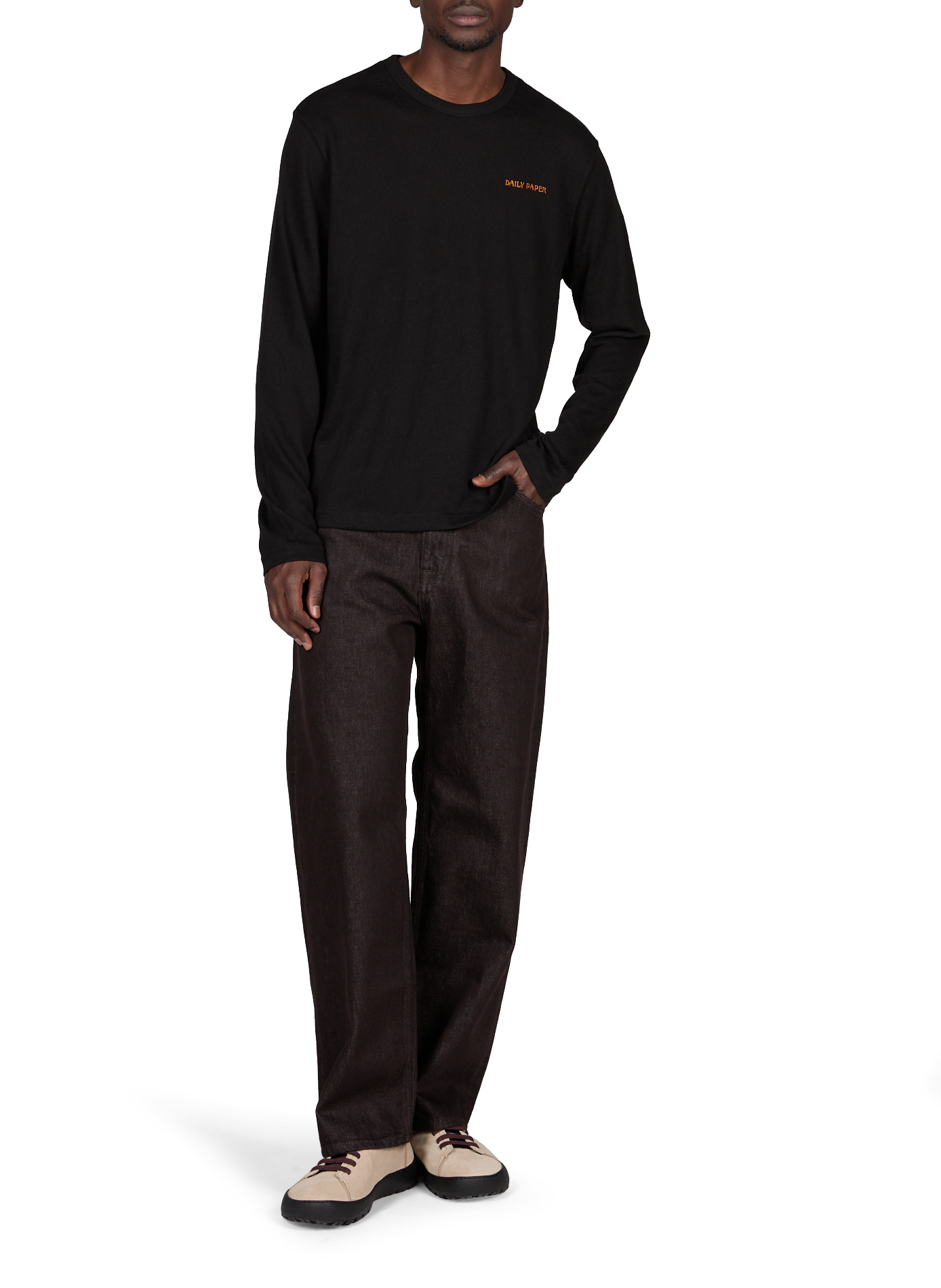 Strickpullover mit Logo DAILY PAPER Schwarz