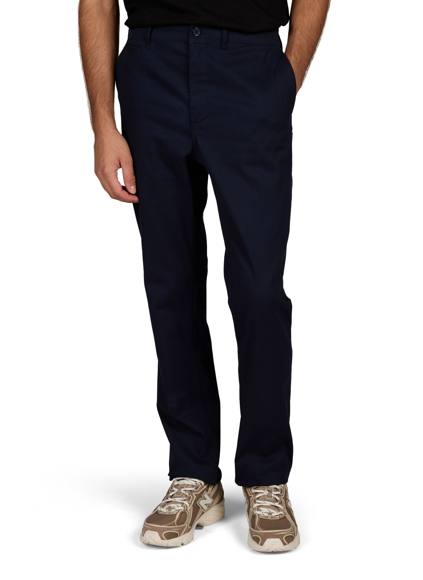 Pantalon chino droit en coton mélangé AU PRINTEMPS PARIS Bleu