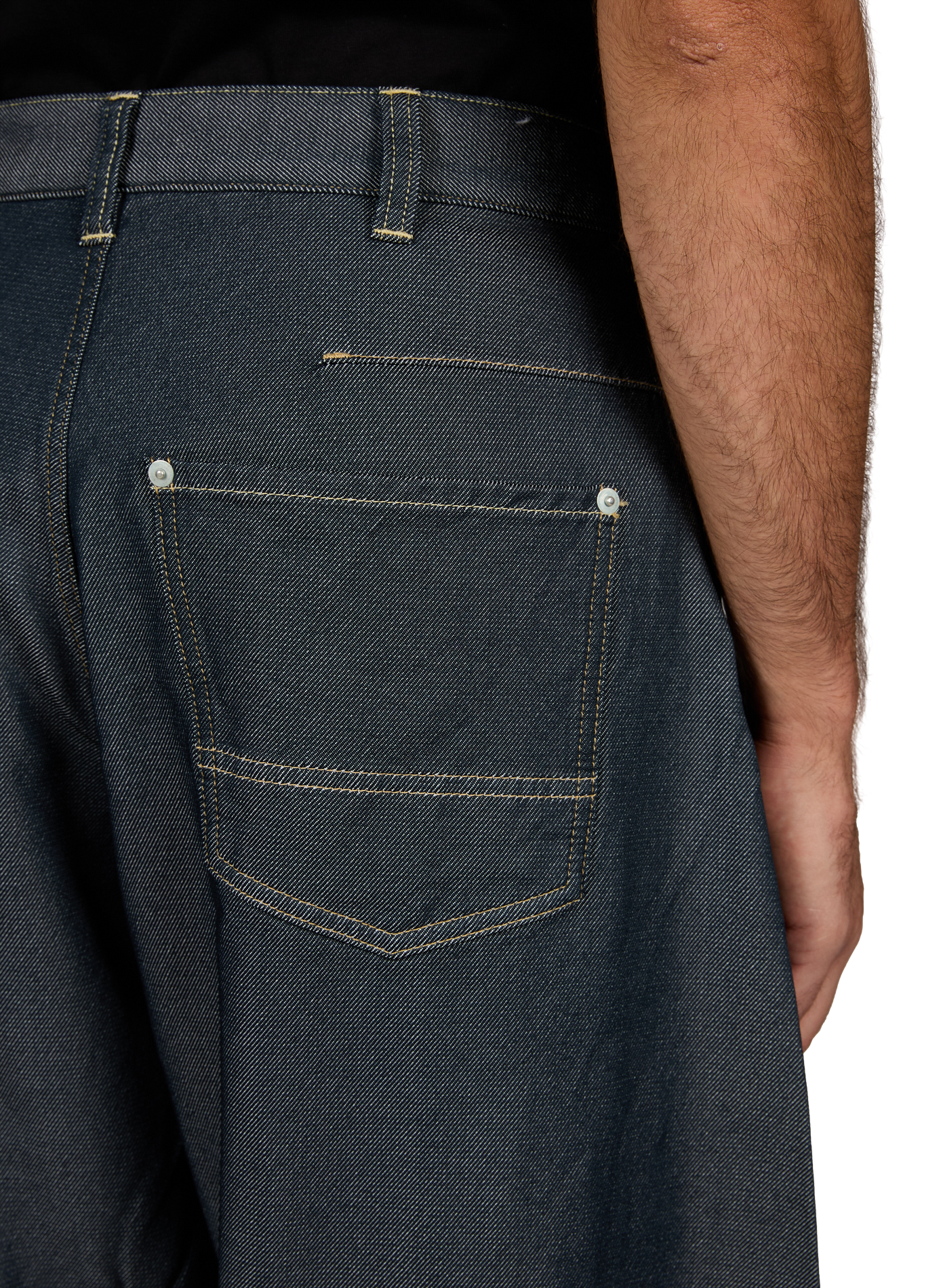 Wide-leg balloon jeans in denim effect COMME DES GARCONS HOMME Multicolour