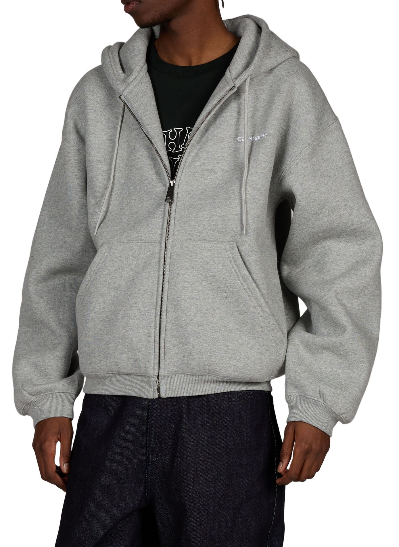 Oversized zip-up hoodie CARHARTT WIP Grey