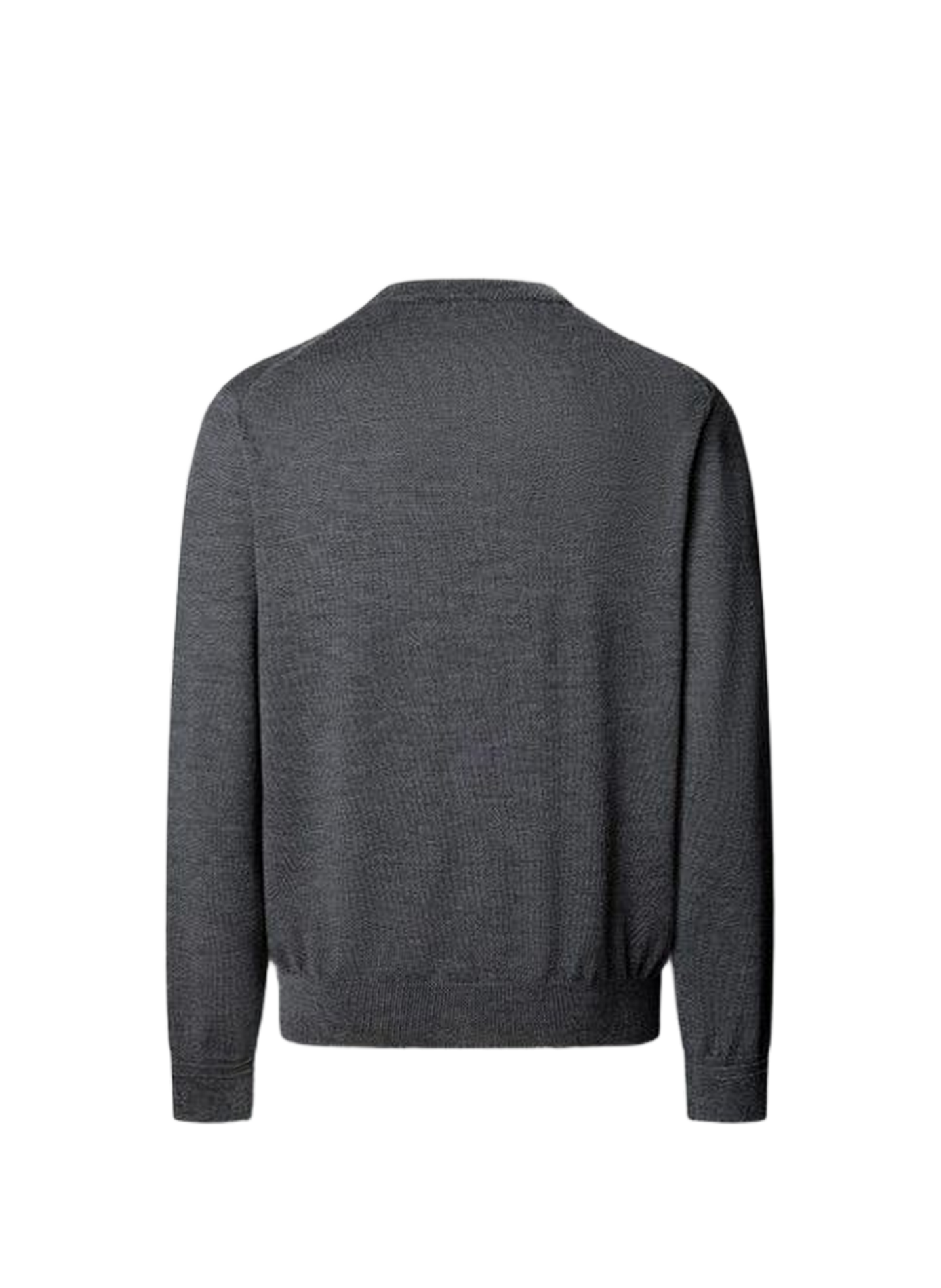 Round neck wool straight sweater FACONNABLE Grey