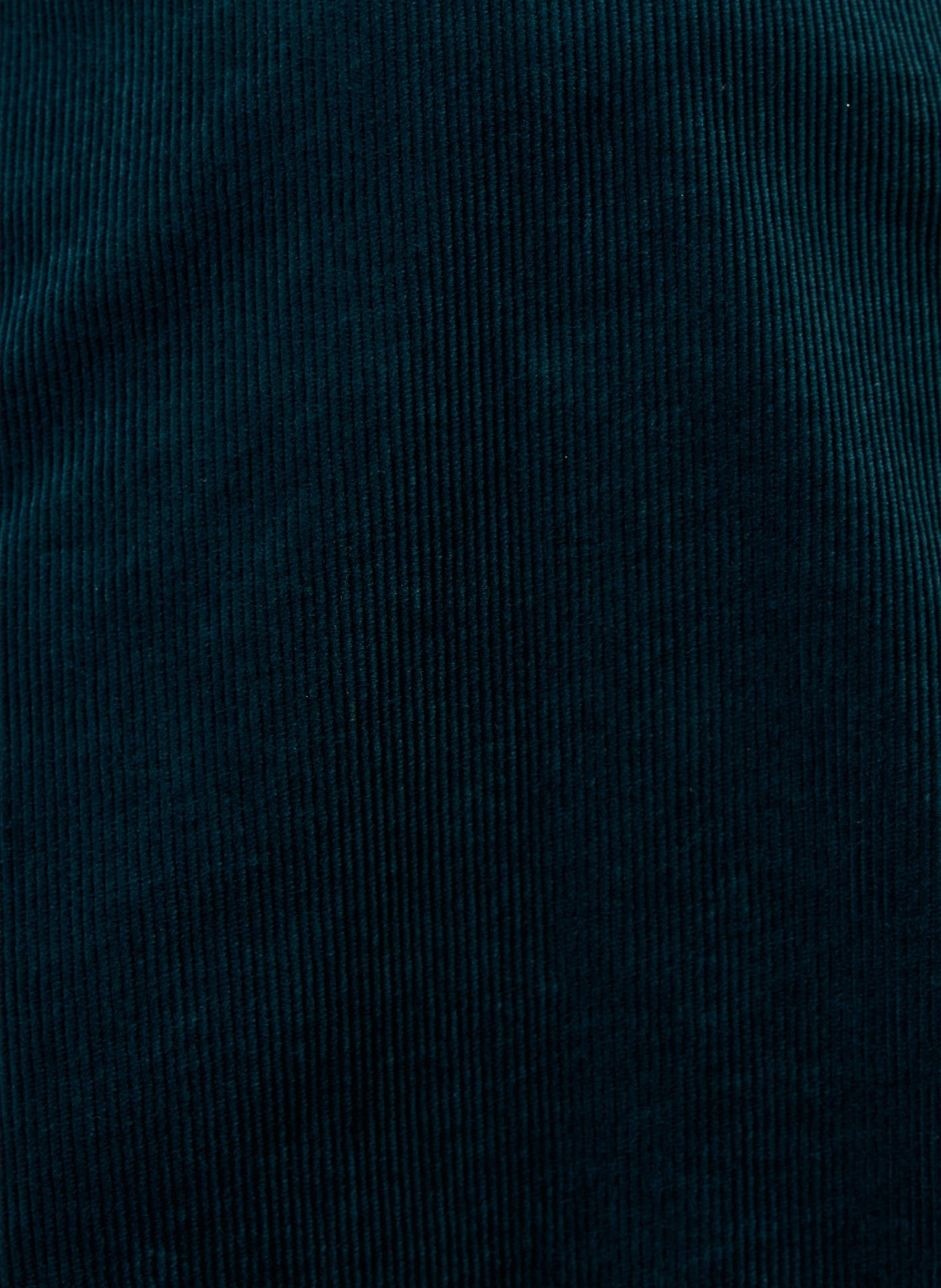 Korte uitlopende jurk van gemengd katoen LA FEE MARABOUTEE Blauw