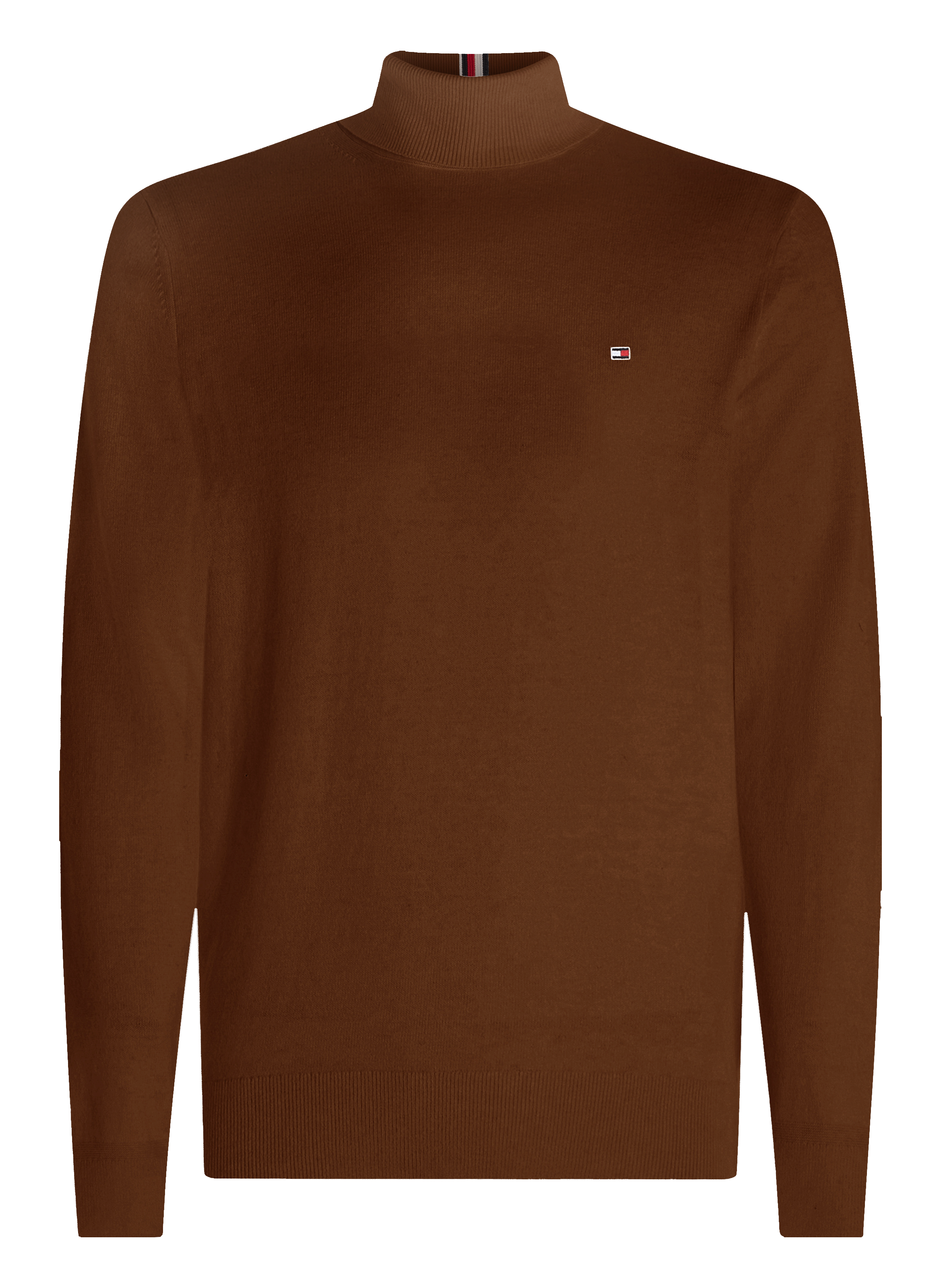 Pull col roulé en coton et cachemire