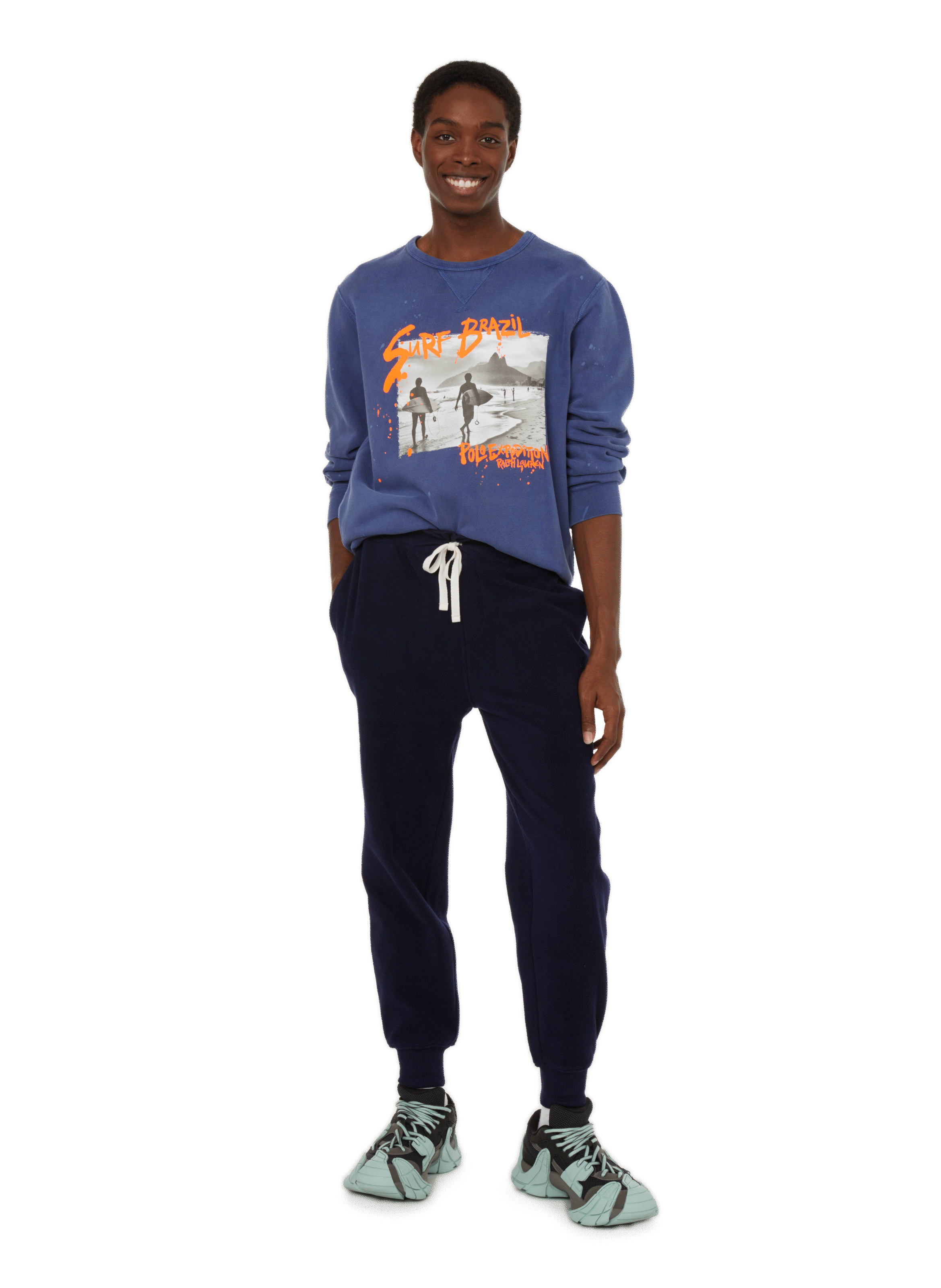 Surf Brazil cotton-blend sweatshirt POLO RALPH LAUREN Blue