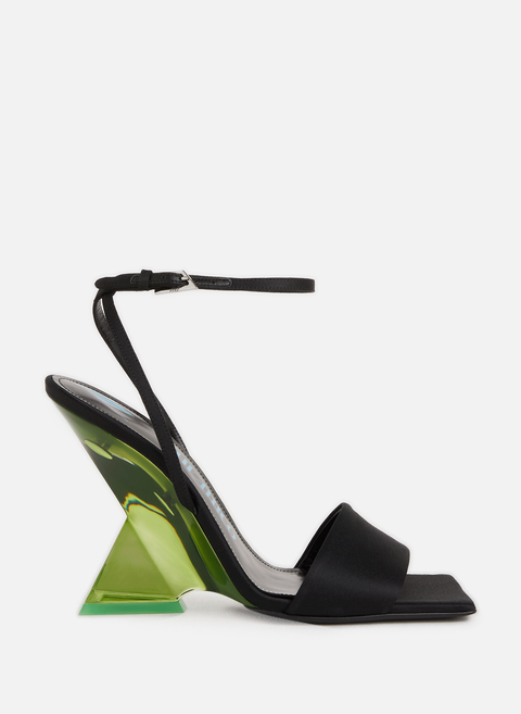 Cheope heeled sandals BlackTHE ATTICO 