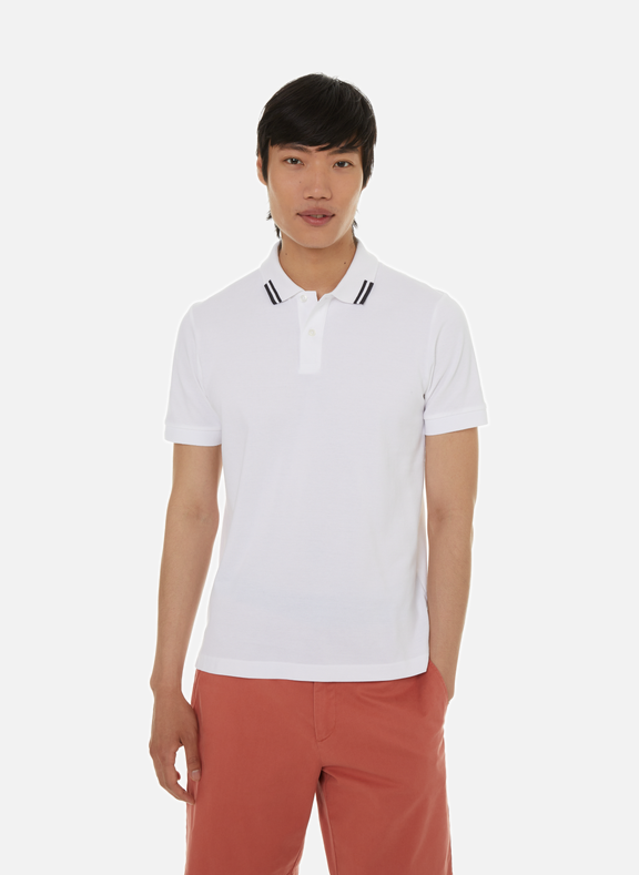 AIGLE Cotton polo shirt White