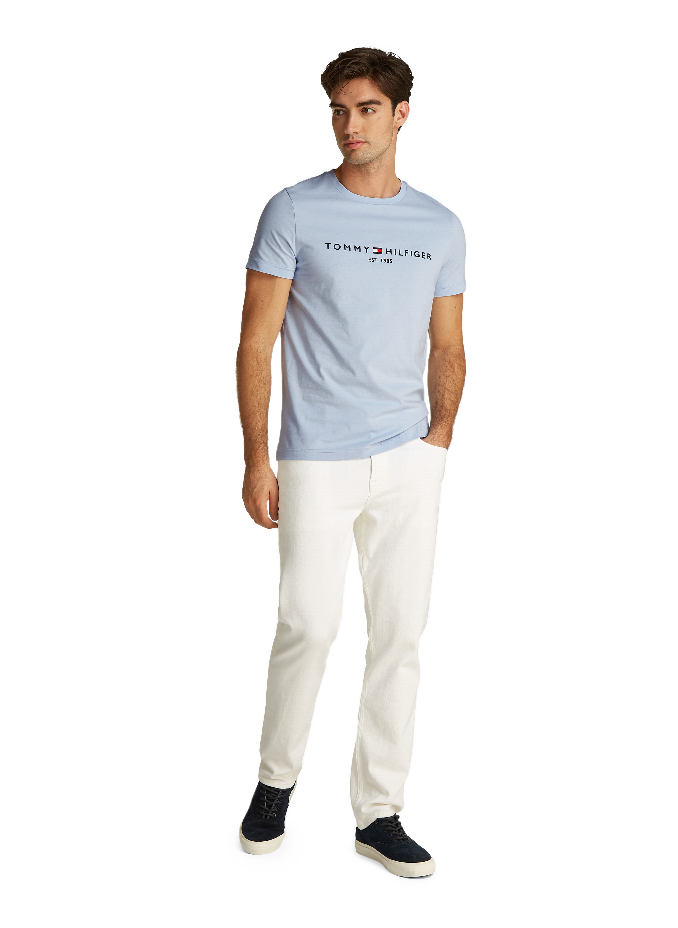 Cotton T-shirt TOMMY HILFIGER Blue