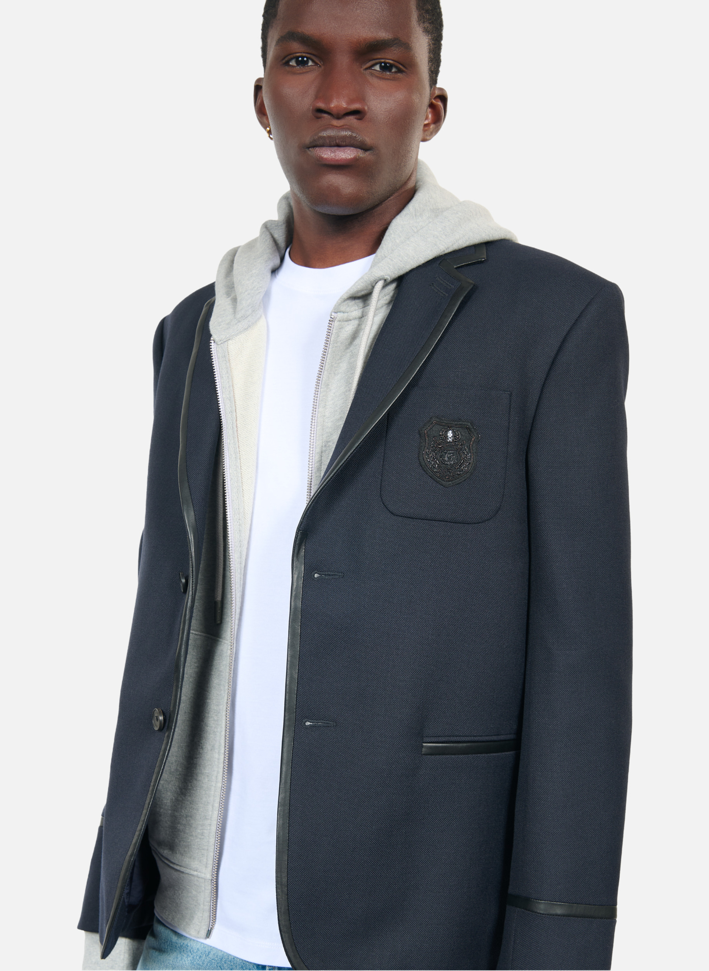 Veste en laine mélangée THE KOOPLES Bleu