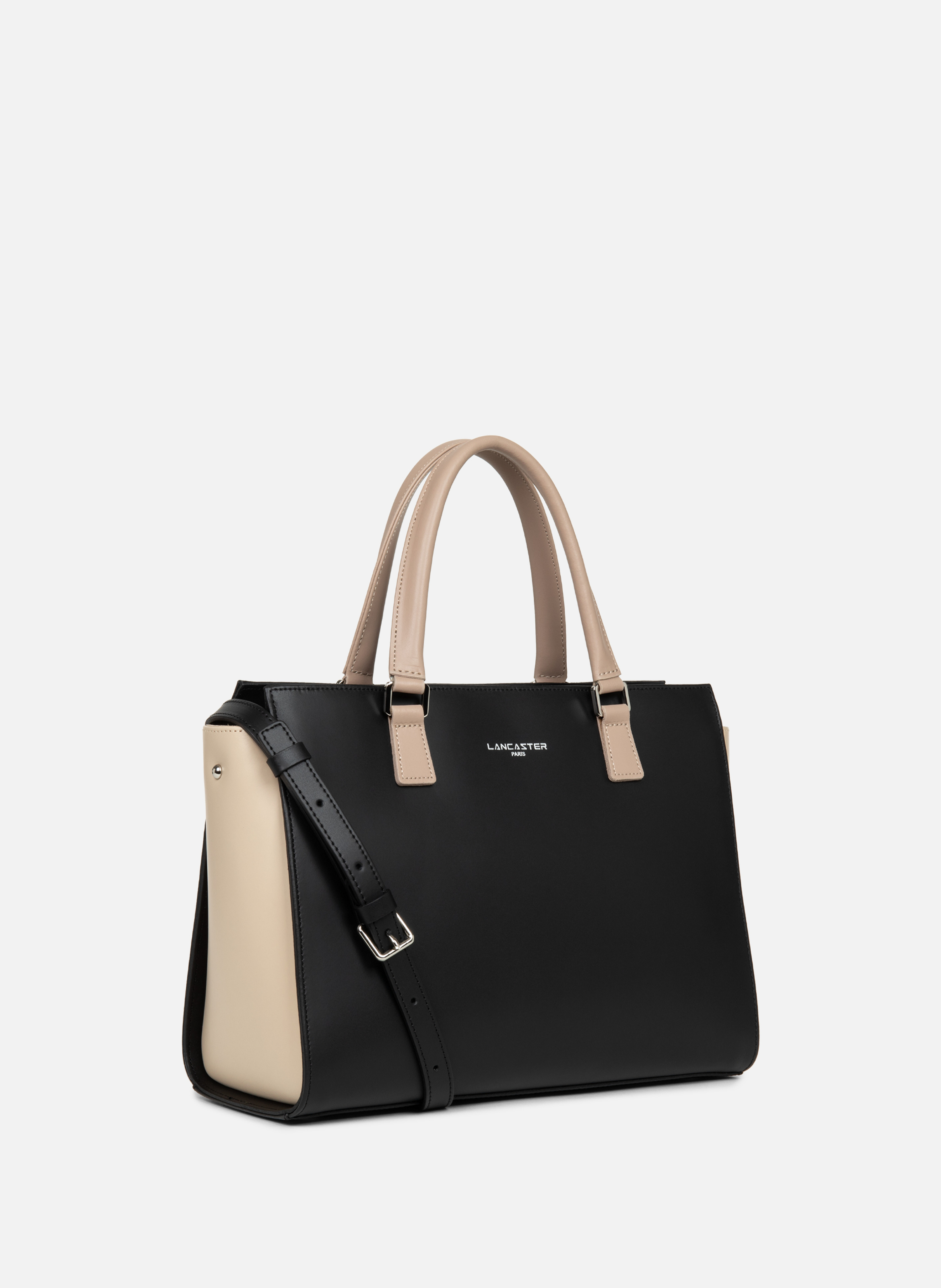 Large tote bag - Smooth LANCASTER Black