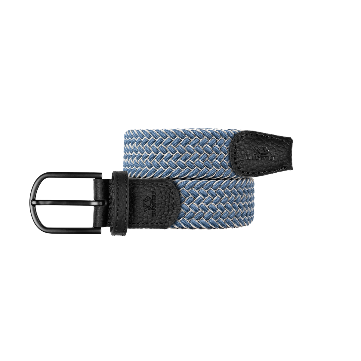 Ceinture tressée élastique multicolore BILLYBELT Bleu