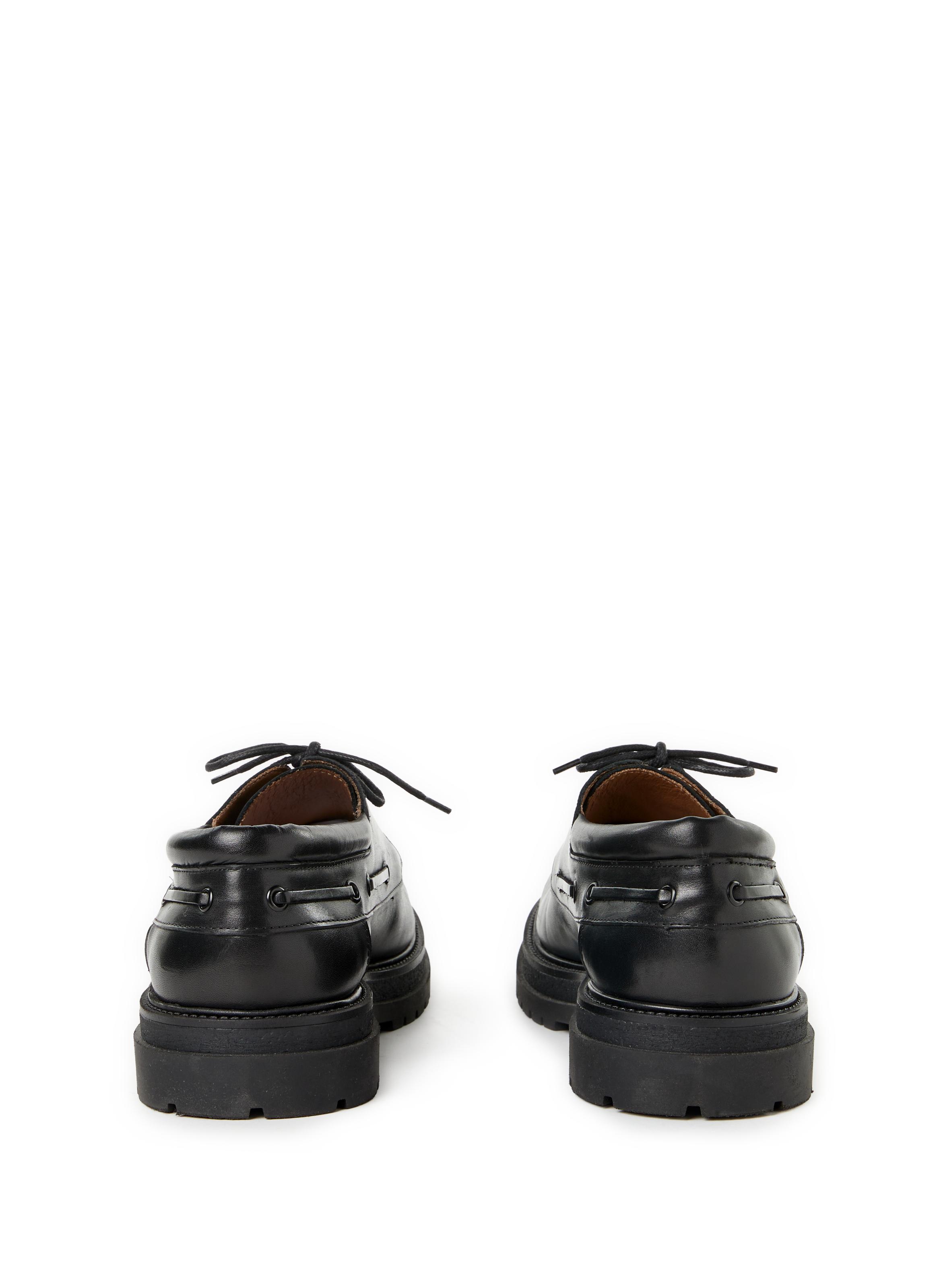 Barca calfskin leather derbies SAISON 1865 Black