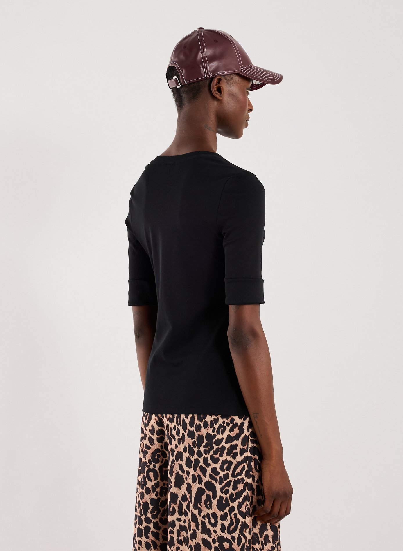 T-shirt en coton  LAUREN Noir