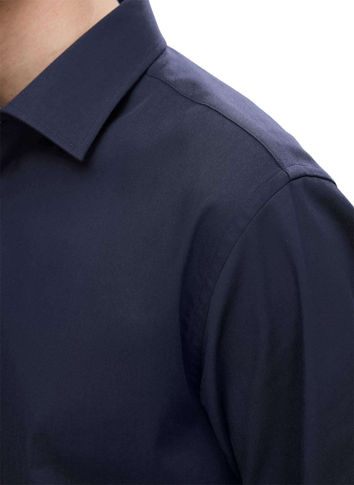 Slim shirt in blended organic cotton SELECTED Blue