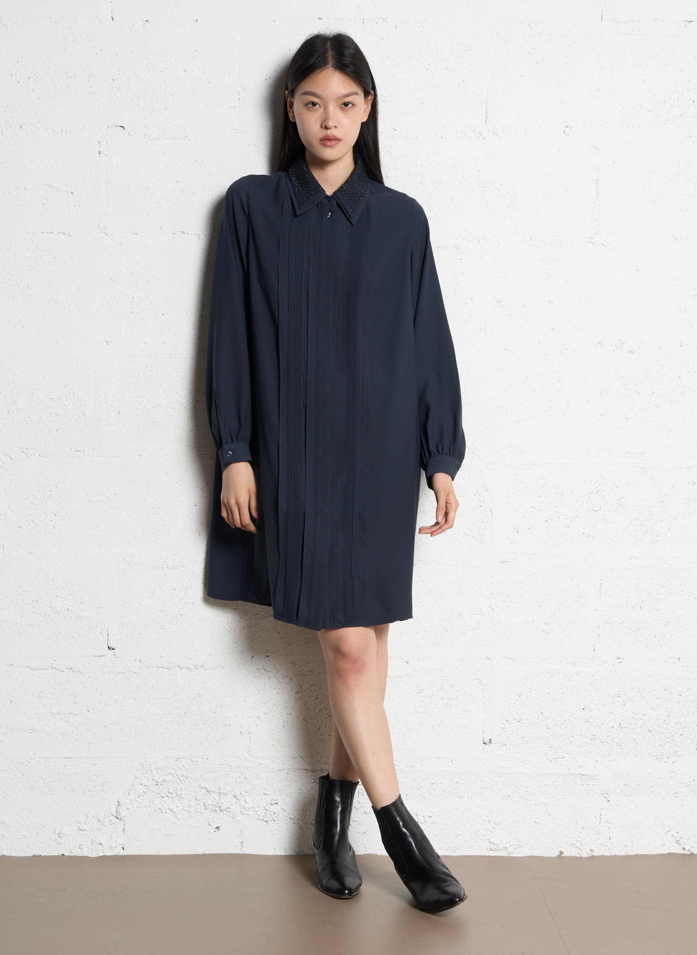 Robe midi oversize IKKS Bleu