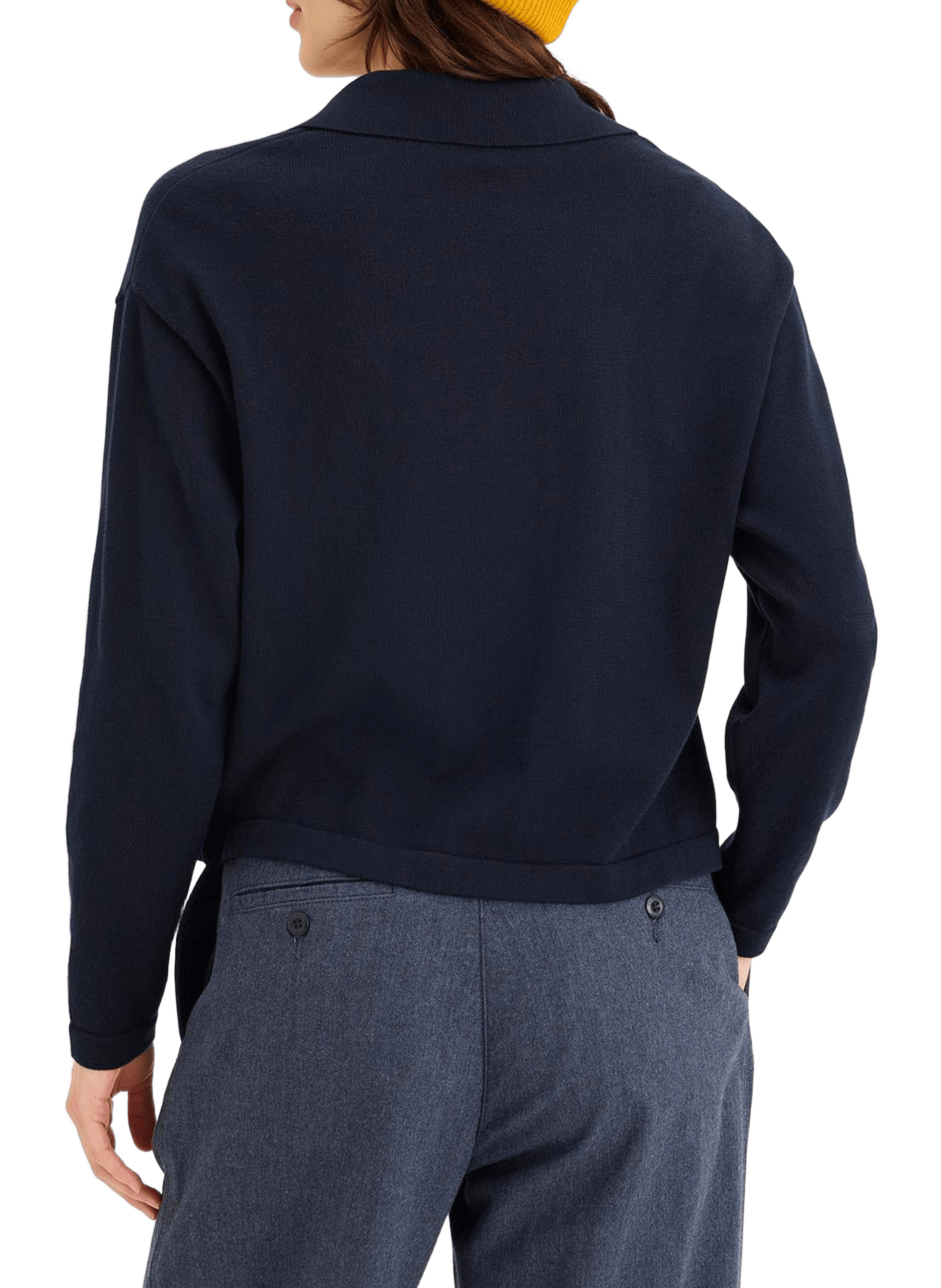 Pull col V en coton mélangé DOCKERS Bleu