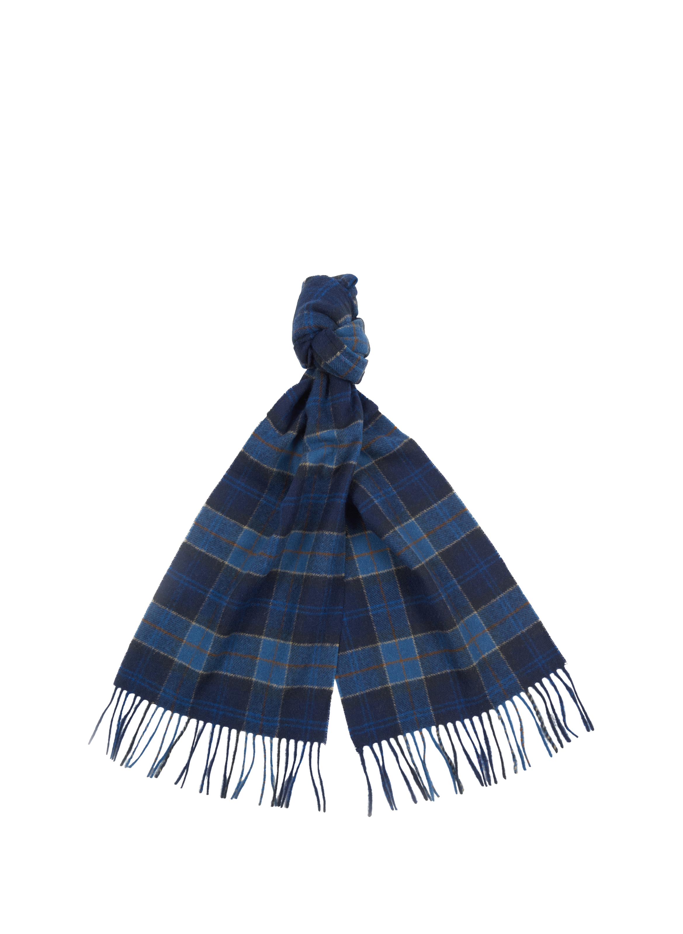 BARBOUR Tartan wool scarf  Black