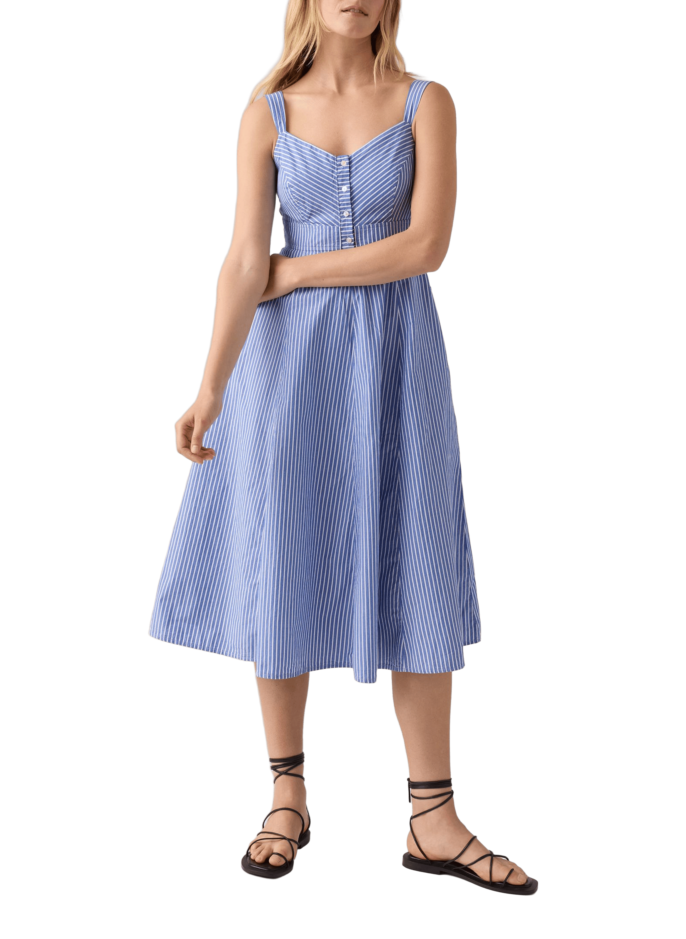 Robe trapèze à rayures LEVI'S Bleu