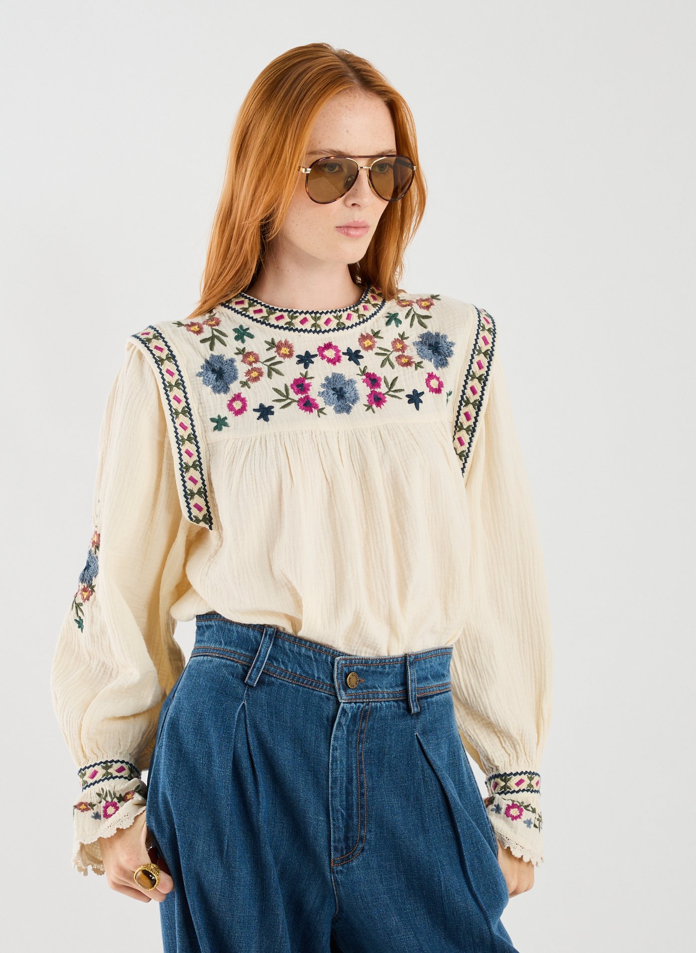 Lunettes de soleil rondes PRADA Multicolore