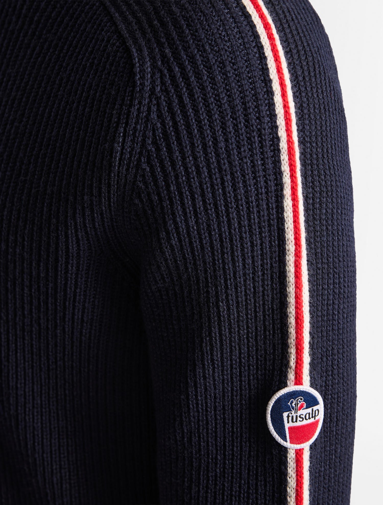 Pull dorianau col montant coupe regular FUSALP Bleu