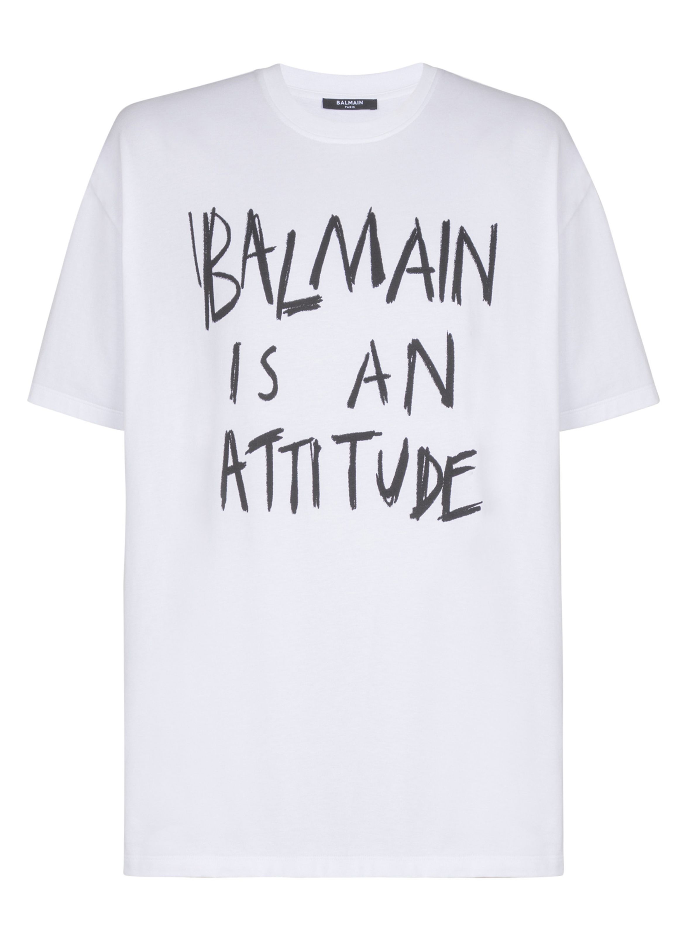 T-shirt à imprimé BALMAIN Blanc