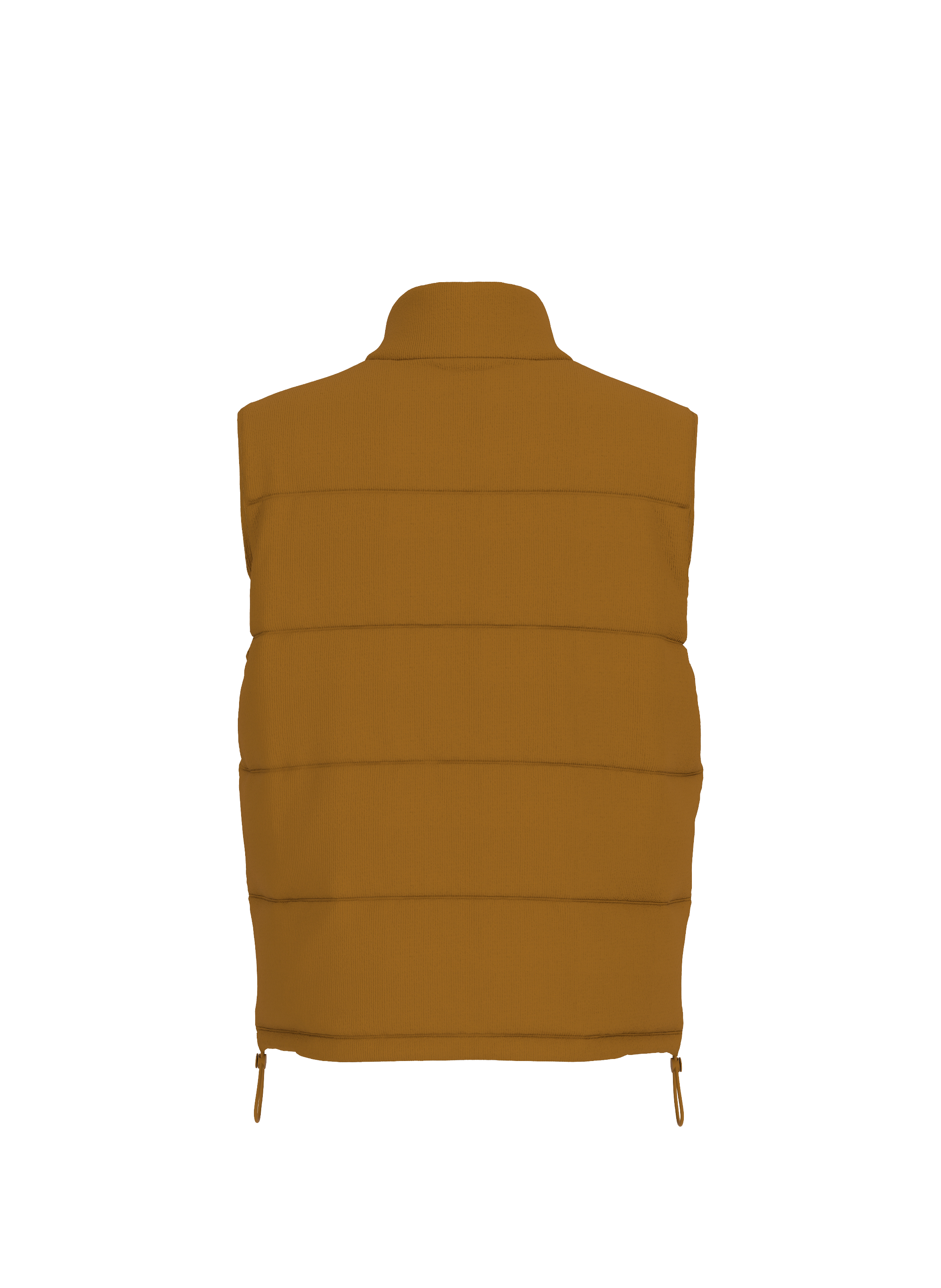 Cotton corduroy sleeveless puffer jacket GUESS Brown