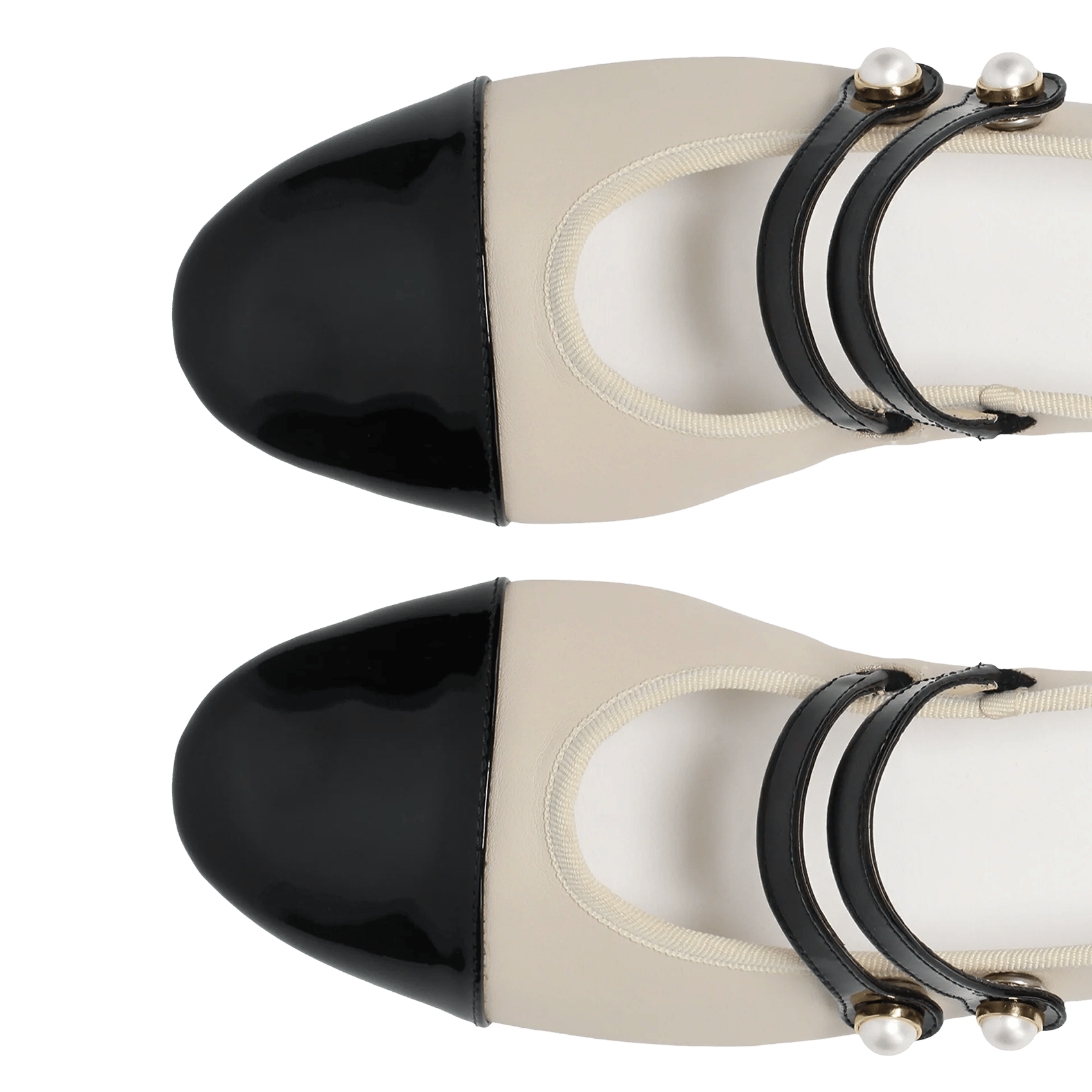 Ballerines en cuir REPETTO Beige