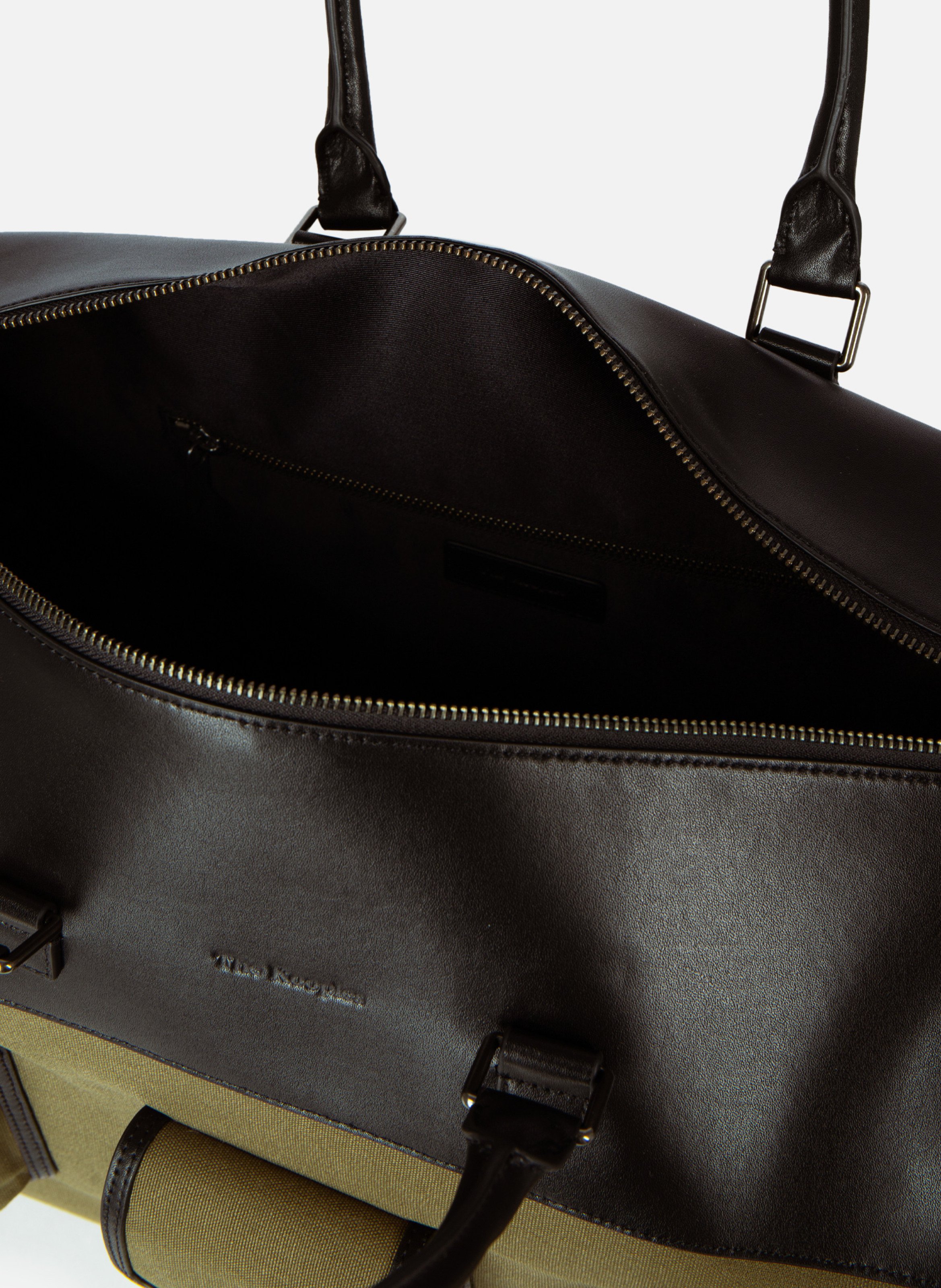 Sac weekend canvas et cuir THE KOOPLES Vert