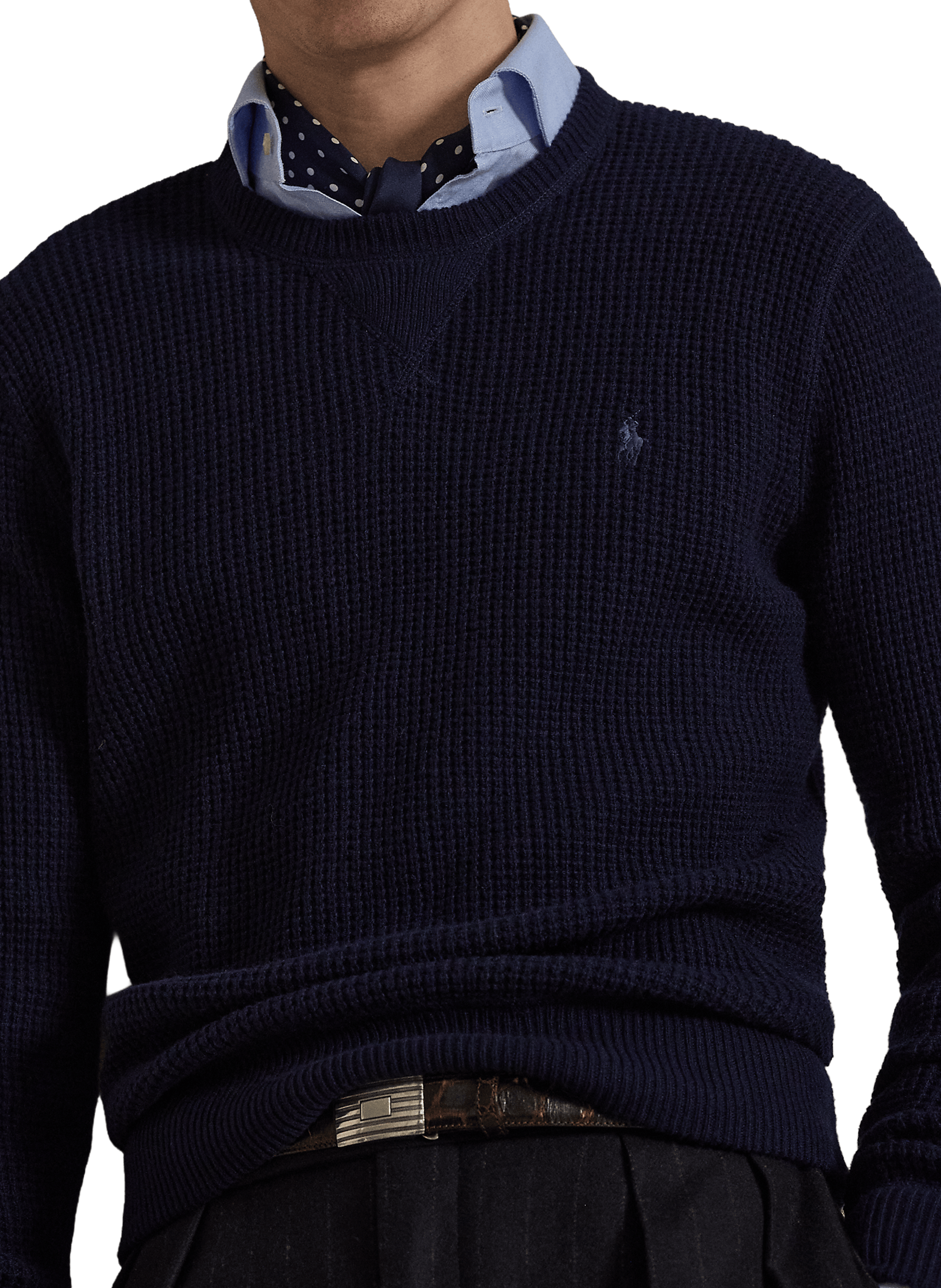 Round neck knitted sweater POLO RALPH LAUREN Blue