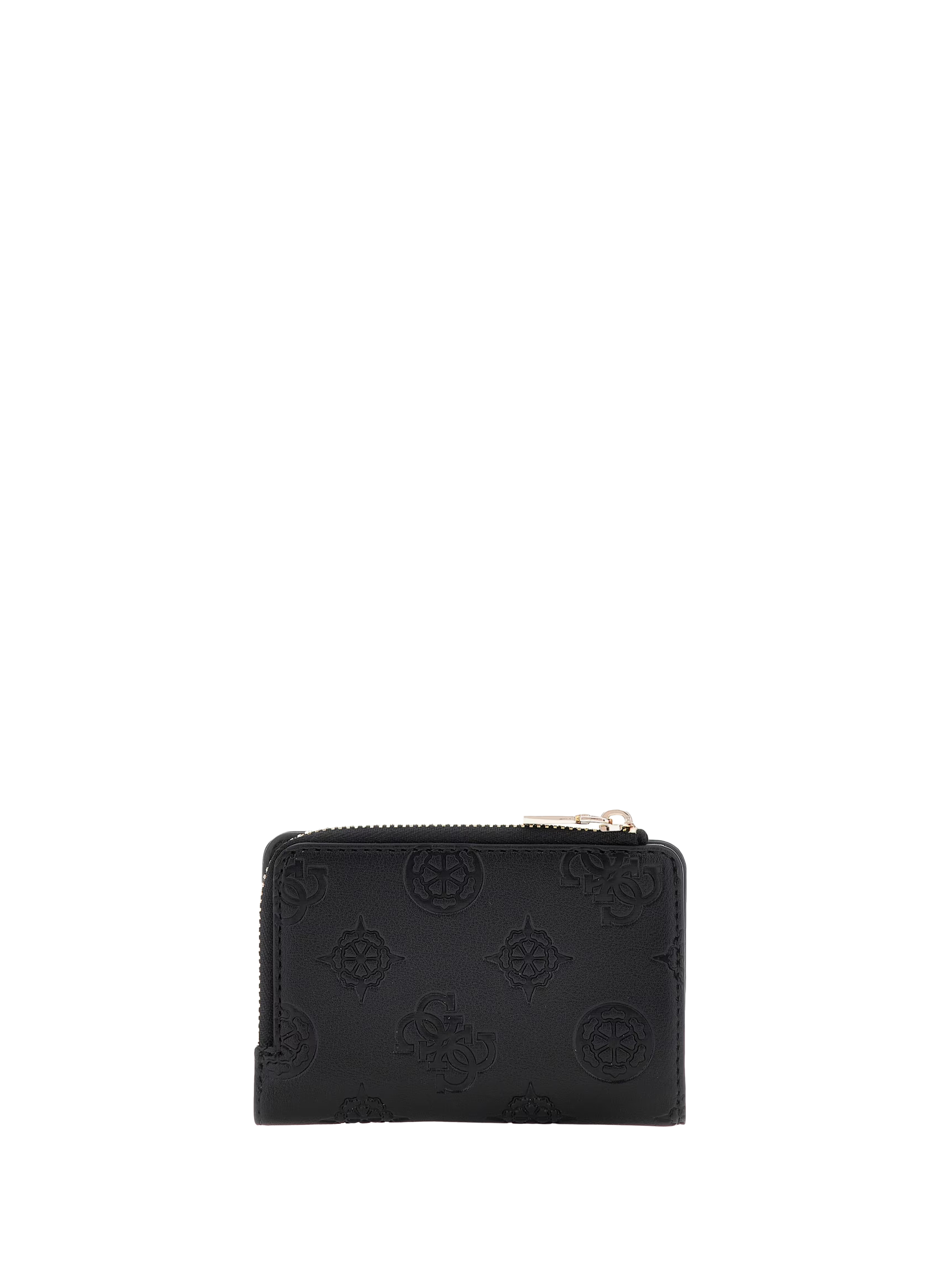 Porte-monnaie monogrammé effet cuir GUESS Noir