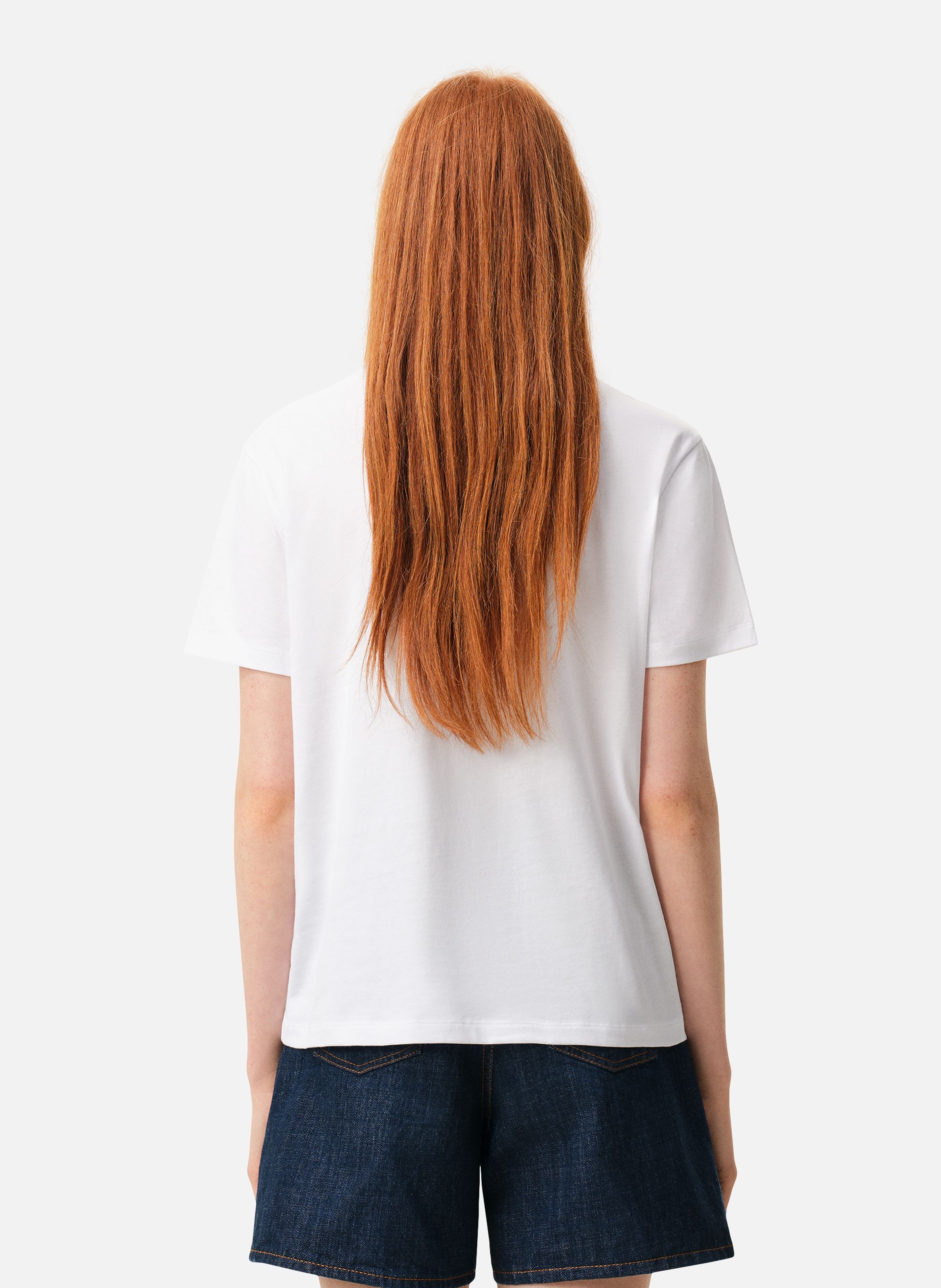 T-shirt Ami de Coeur Rouge unisexe AMI PARIS Blanc