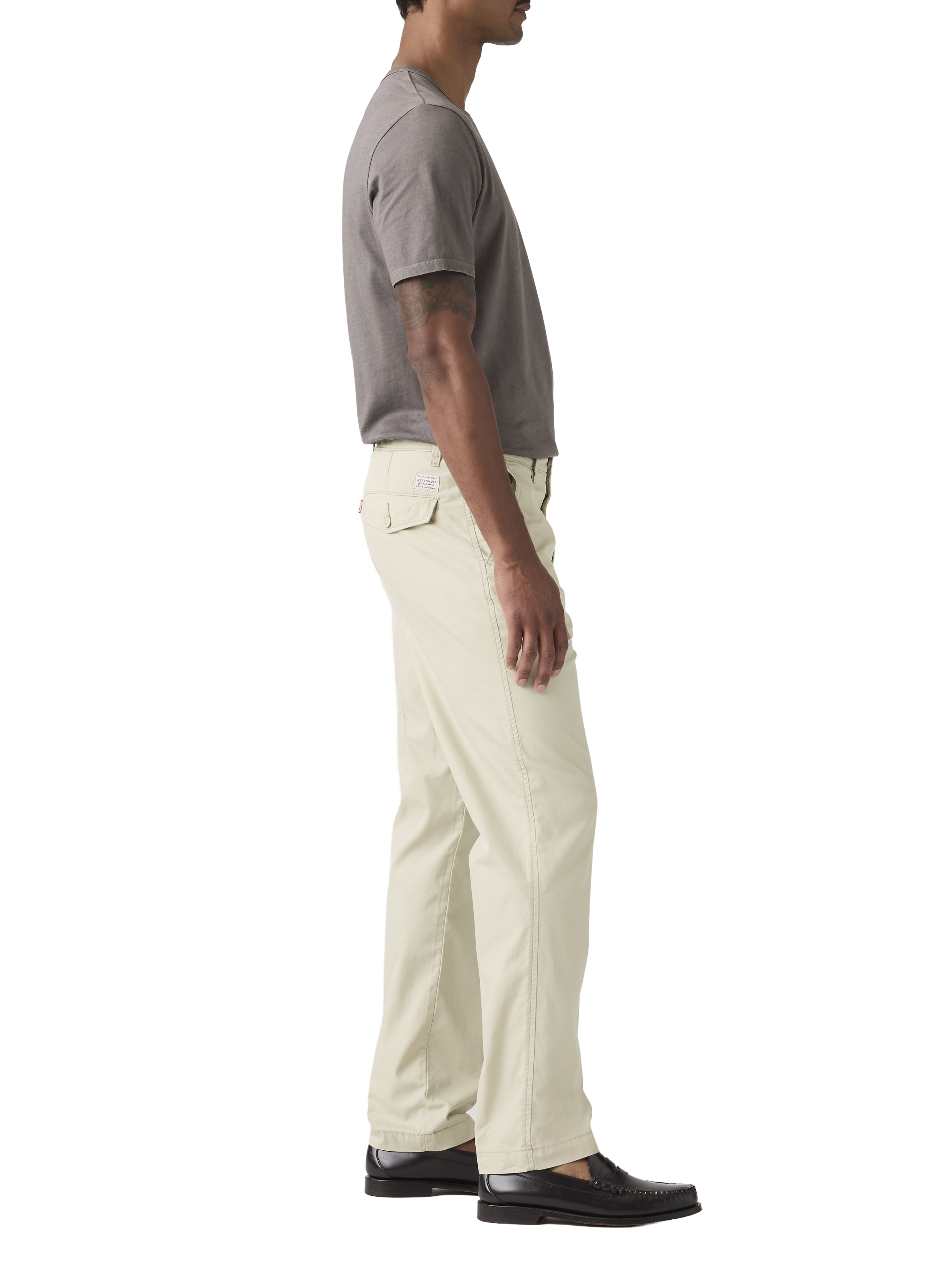 Cotton and linen chino trousers LEVI'S Beige