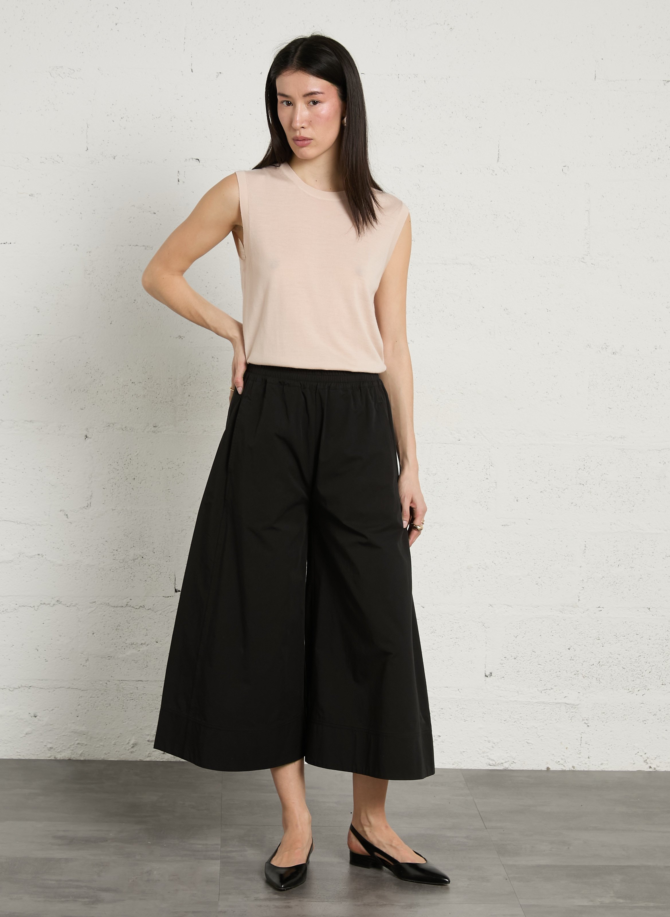 Pull droit sans manches en laine fergie SOEUR Rose