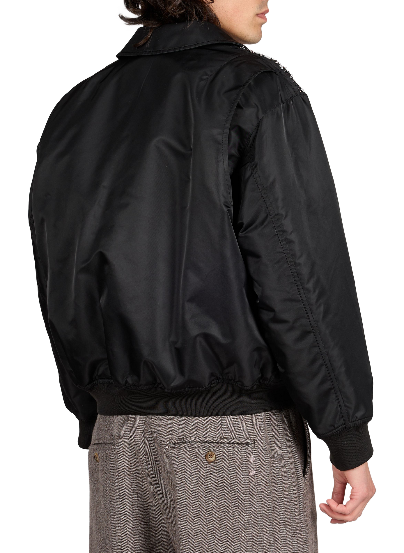 Schott x Benmoyal - Bomber brodé cristaux BENJAMIN BENMOYAL Black