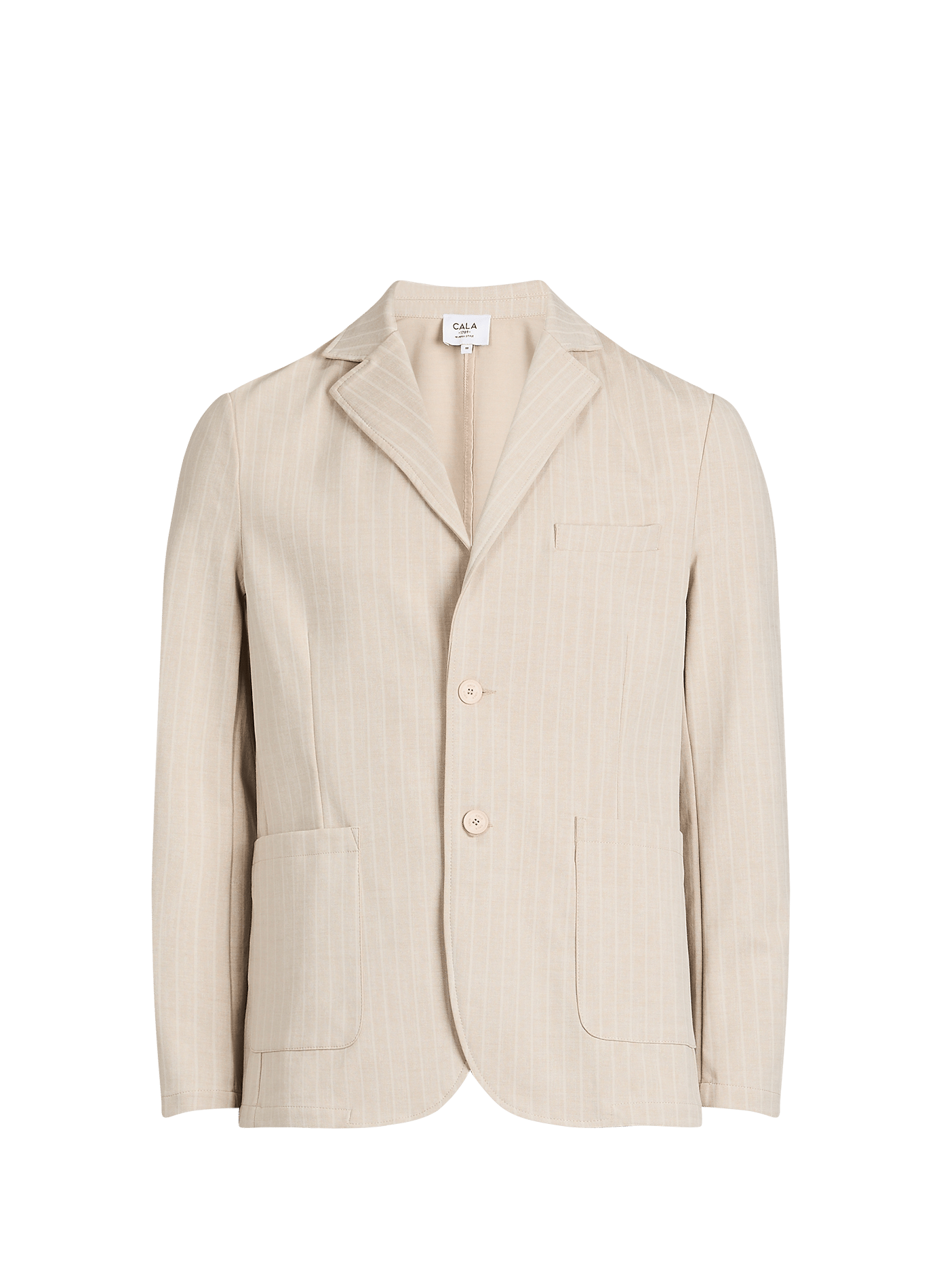Blazer droit Niko Cervo en coton mélangé 1789 CALA Beige