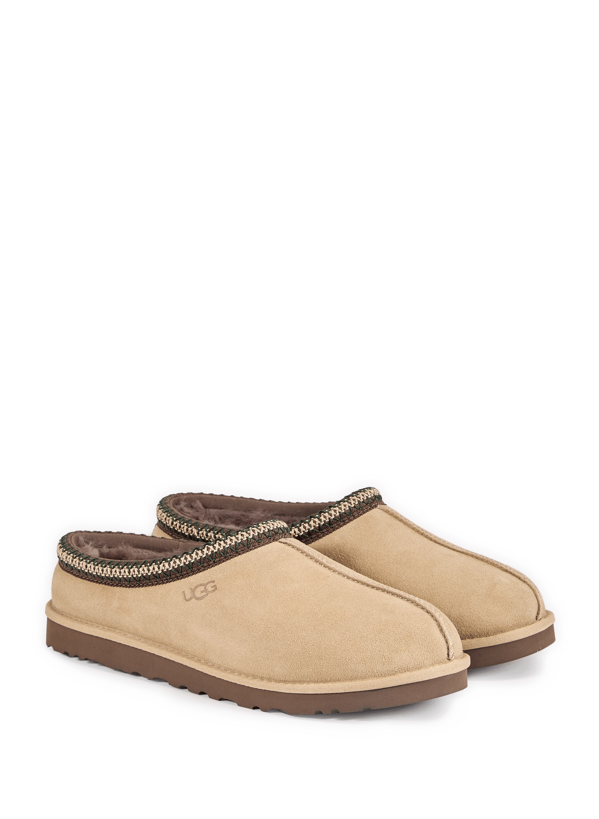 Fur-lined slippers Beige