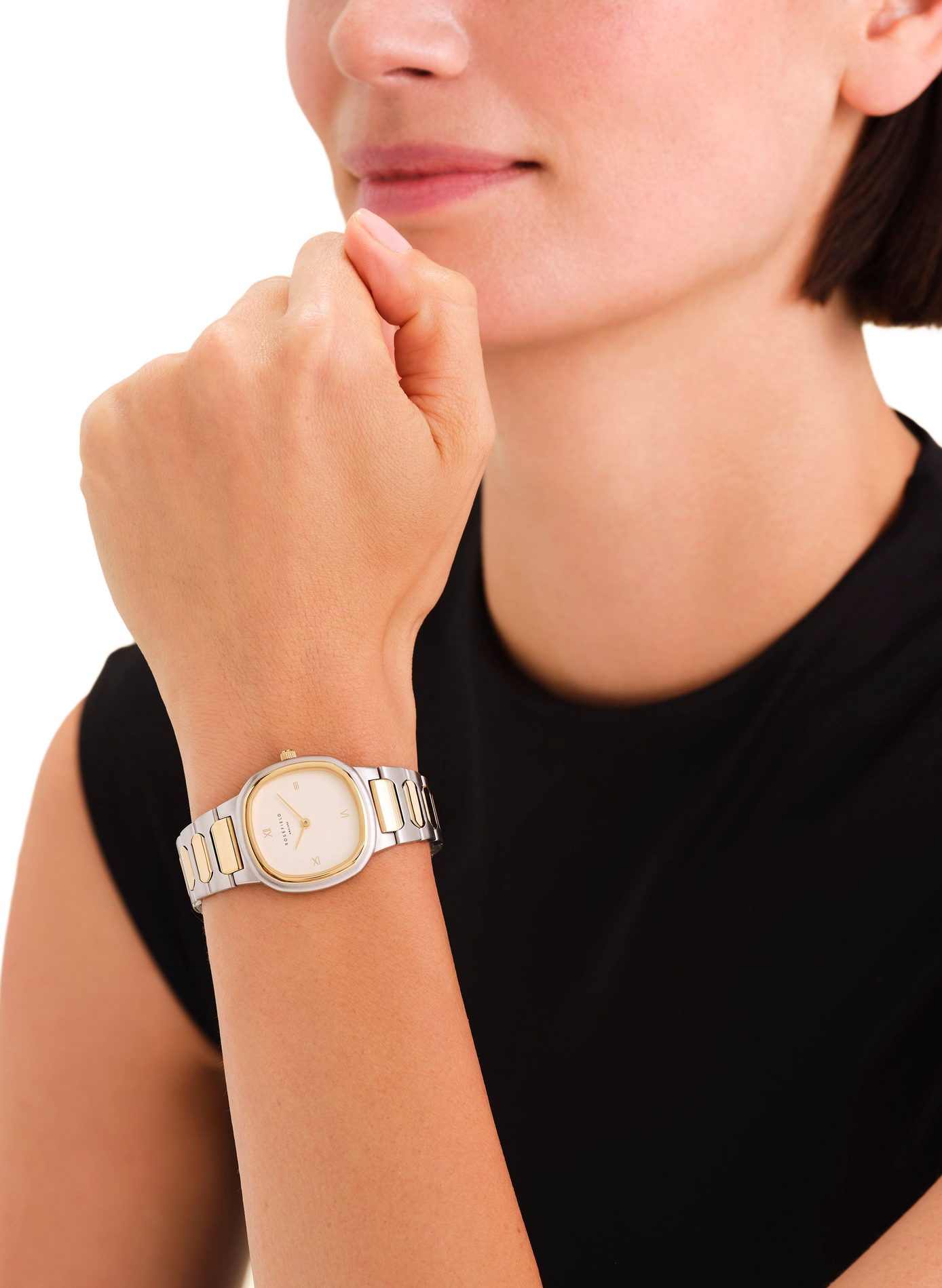 Montre analogique Gaia en acier inoxydable ROSEFIELD Beige