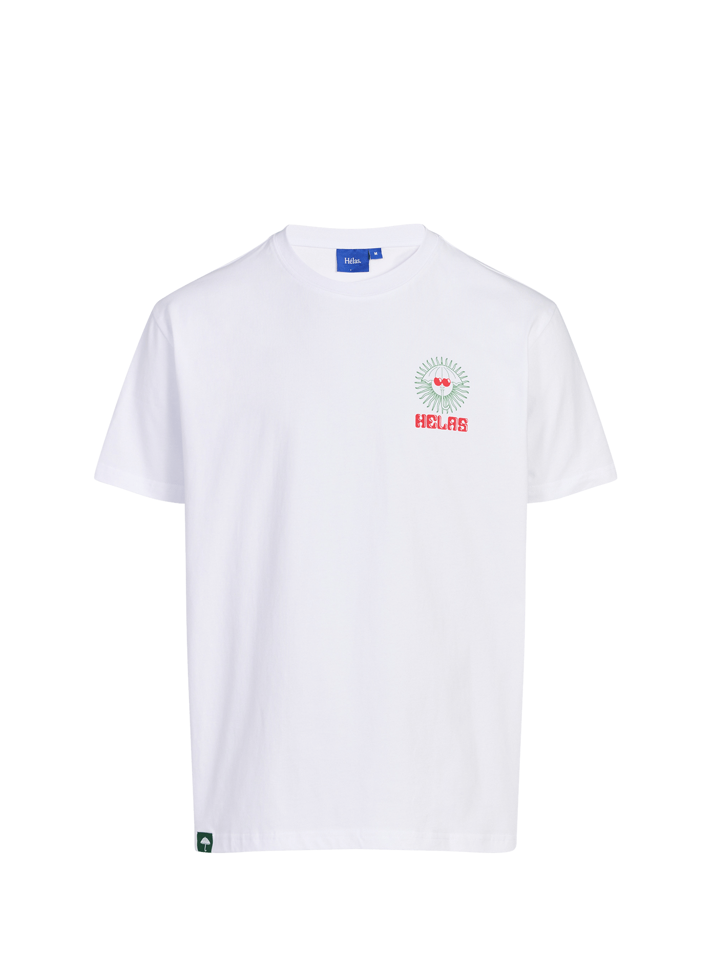 Printed Ibiz Tee cotton T-shirt HELAS CAPS White