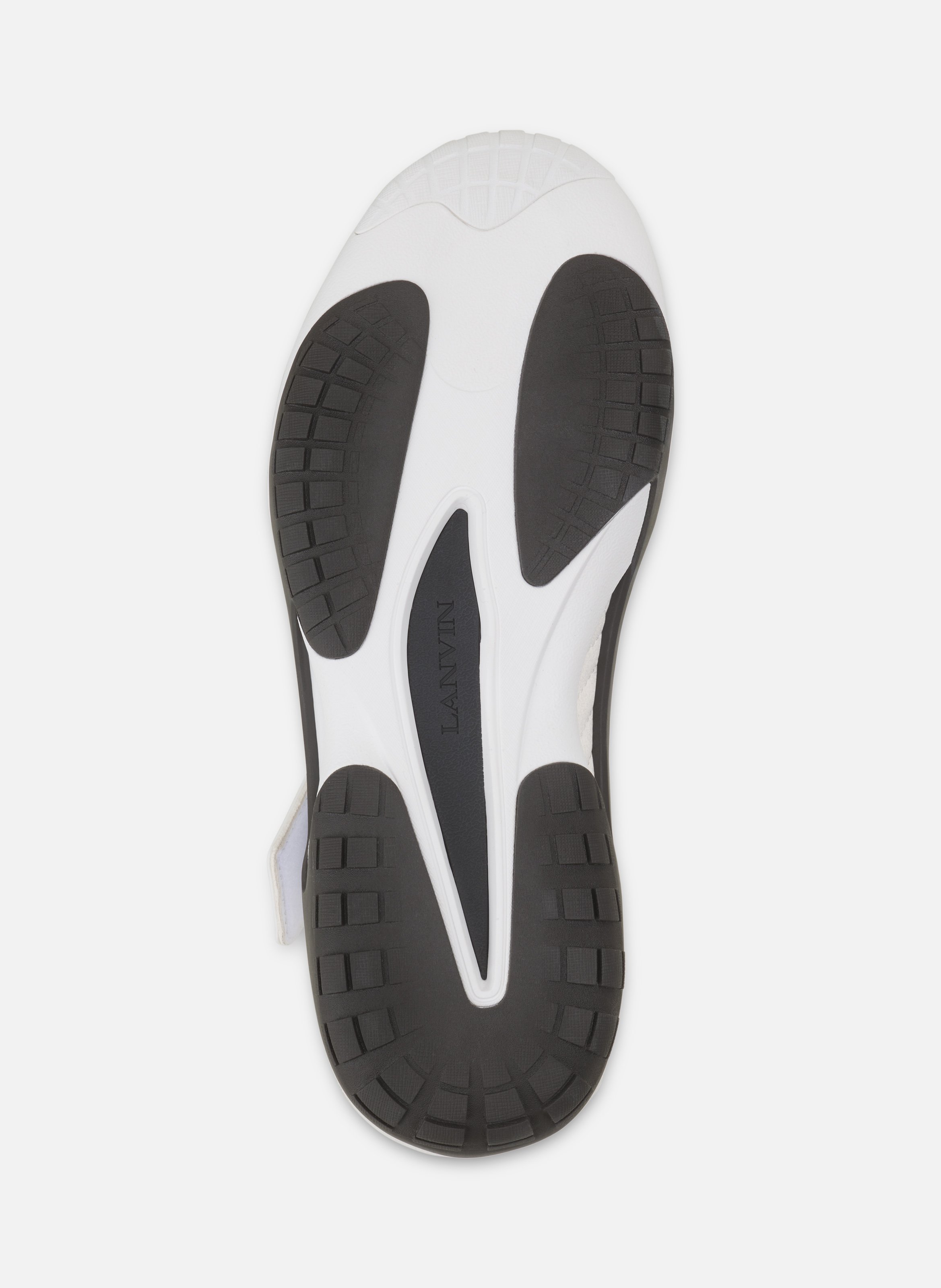 Sneaker lnv1 en suede tricote LANVIN Blanc