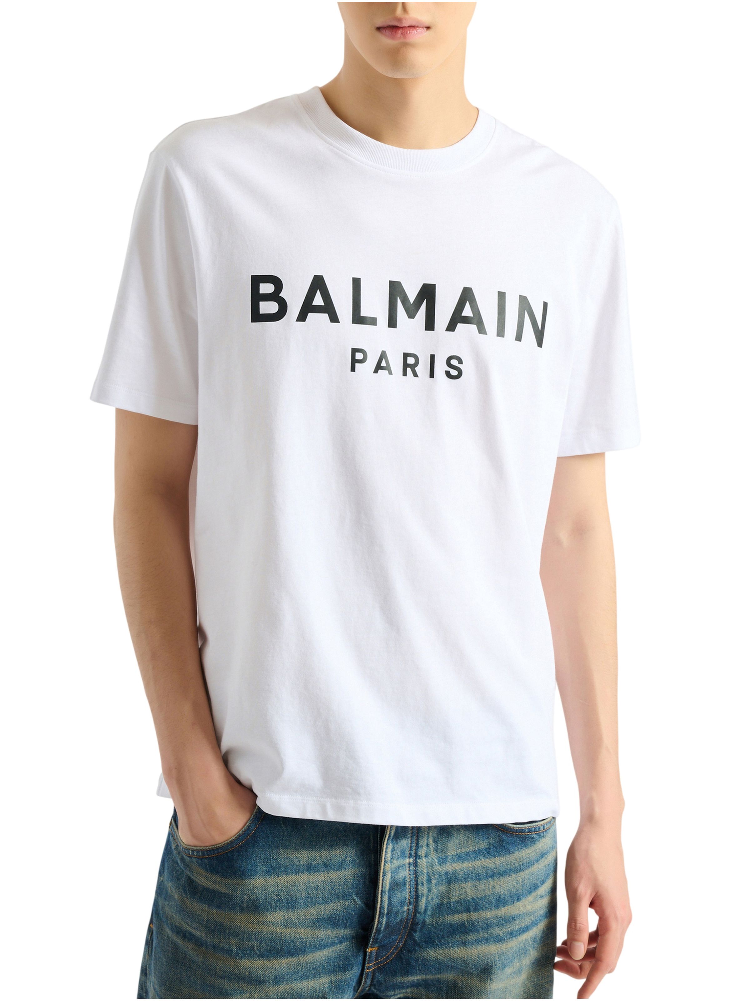 T-shirt imprimé balmain paris BALMAIN Blanc
