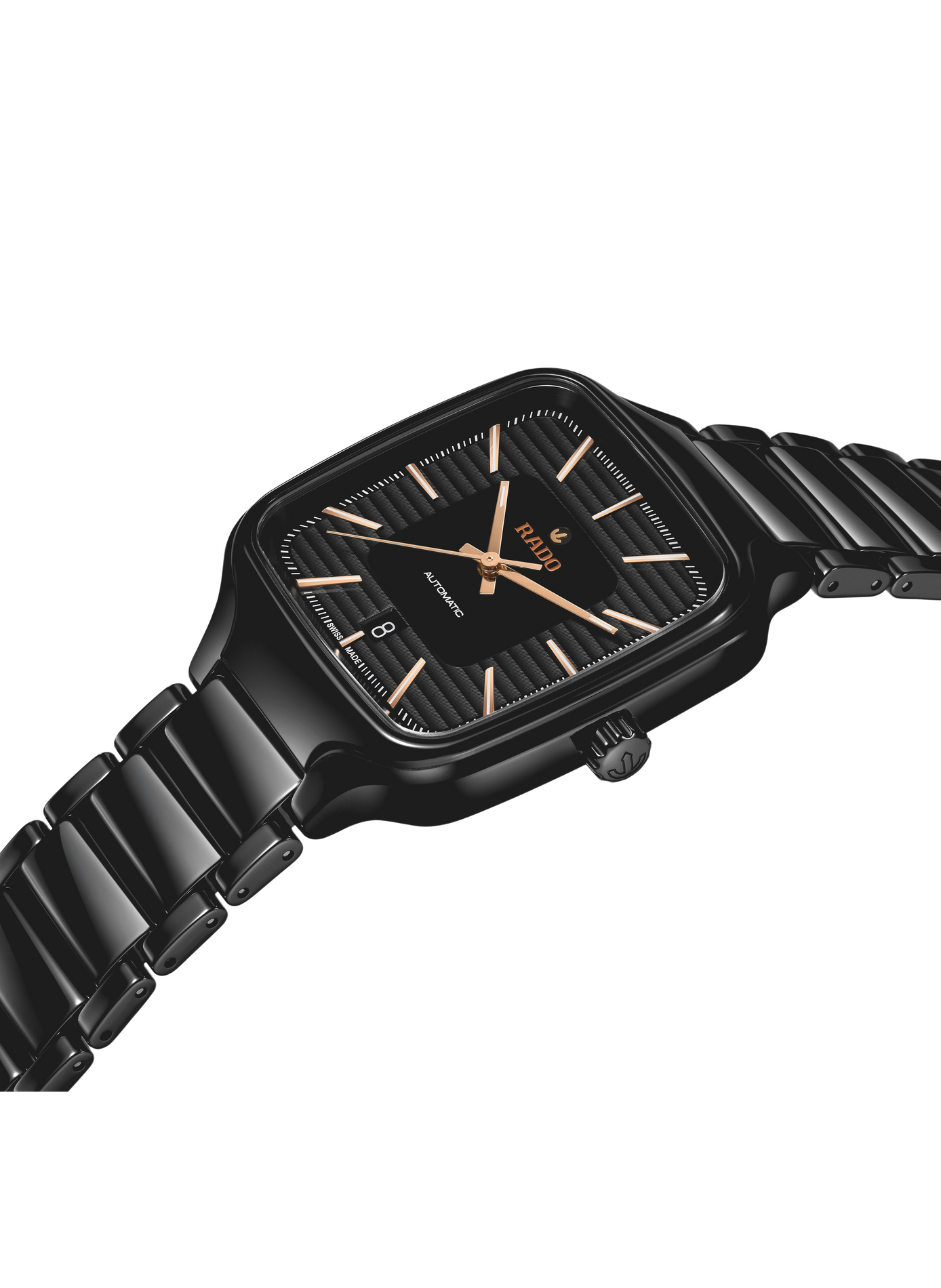 Montre automatique True Square en céramique RADO Noir