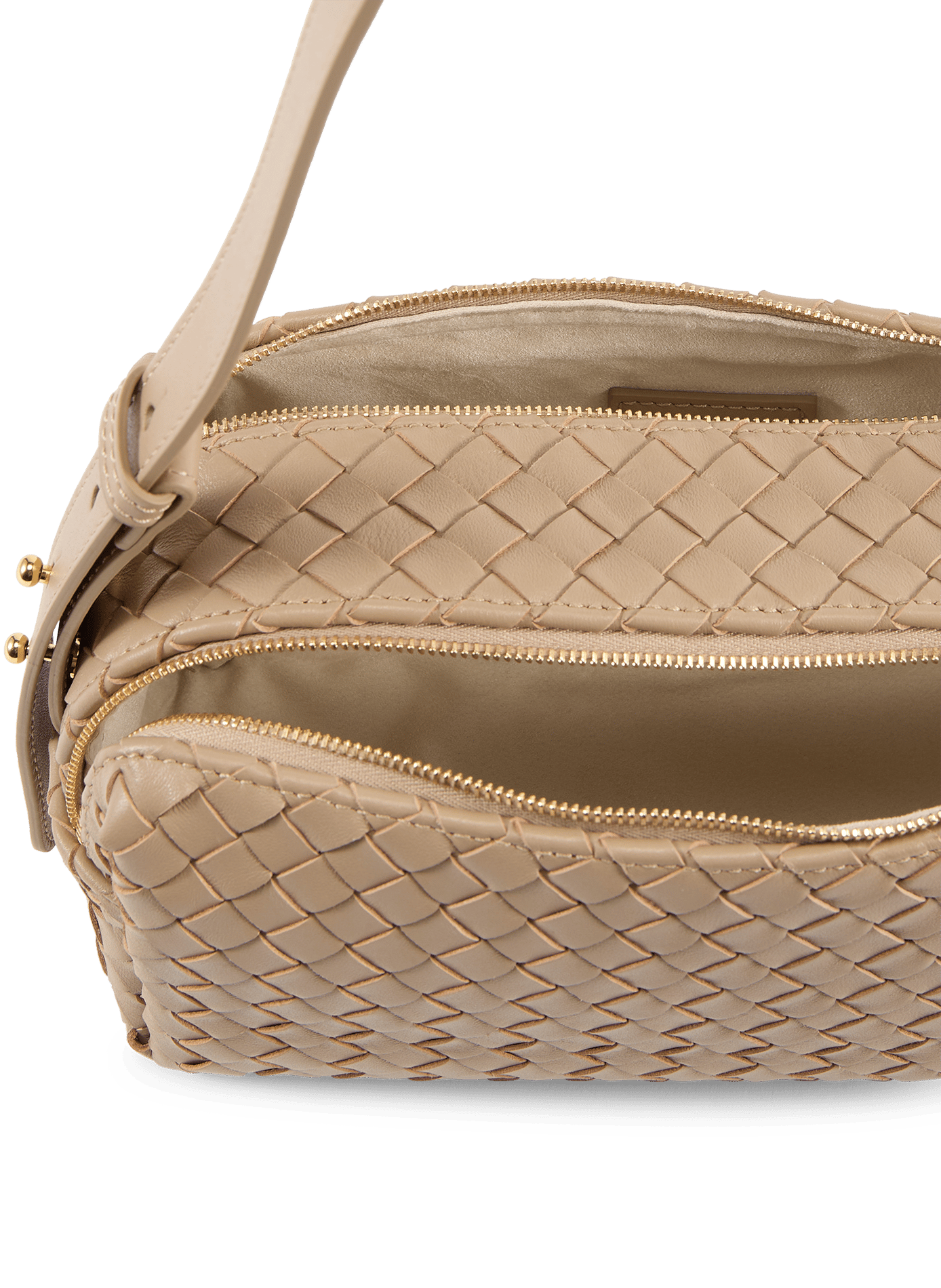 Leather shoulder bag | Beige ELLEME Women