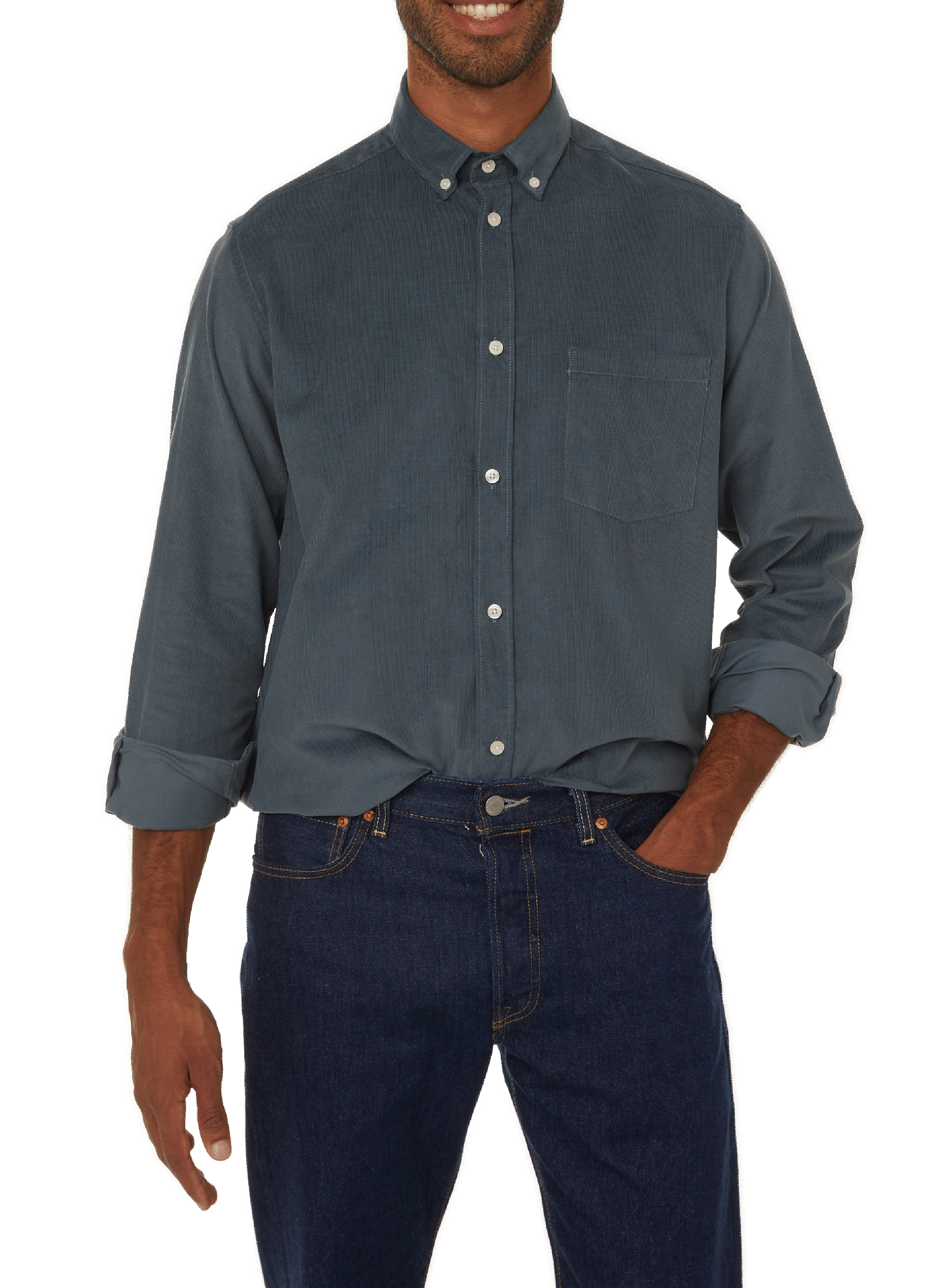 Chemise ample en coton AU PRINTEMPS PARIS Bleu