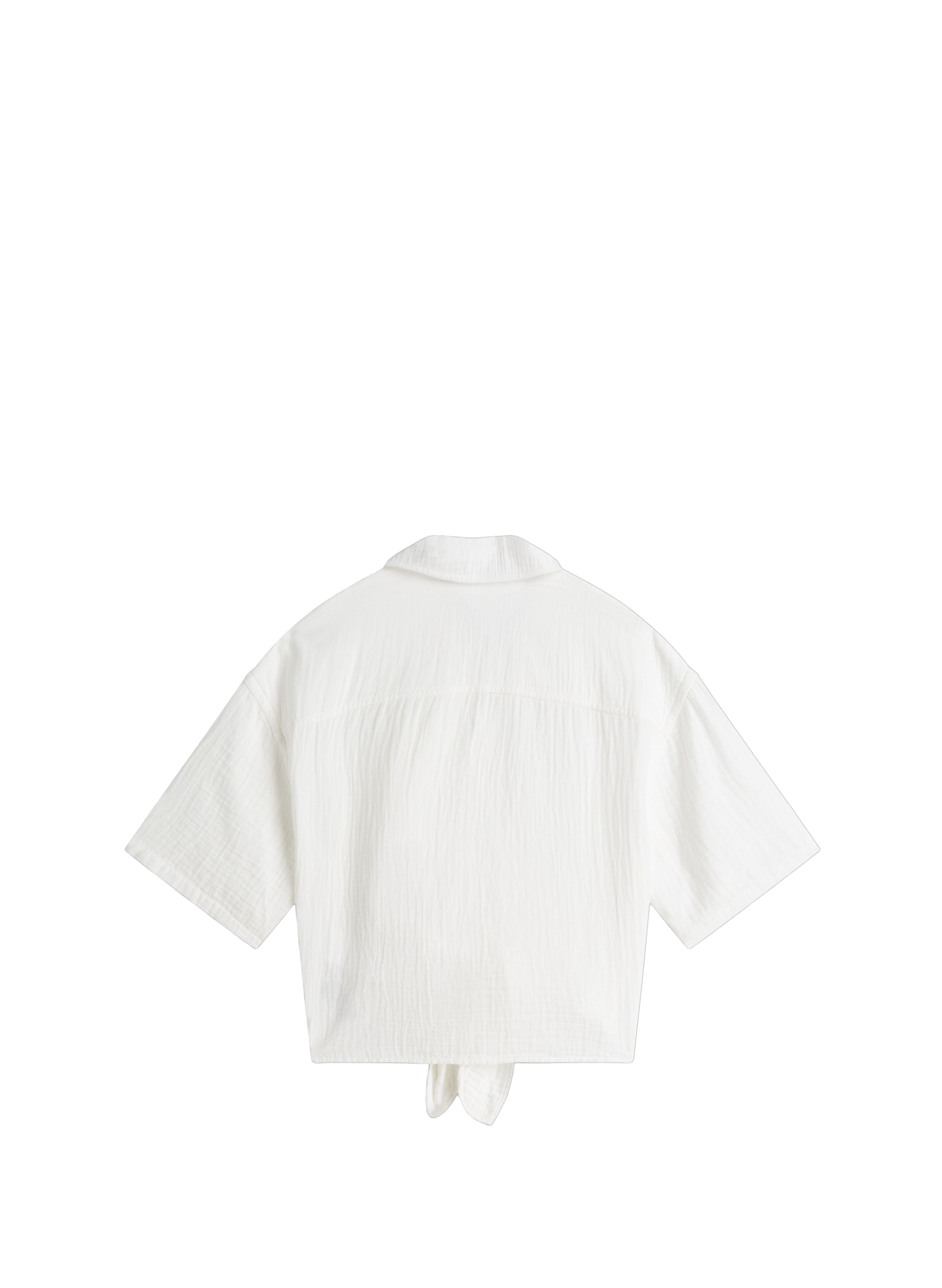 Baumwollbluse zum Binden TOMMY HILFIGER Weiss
