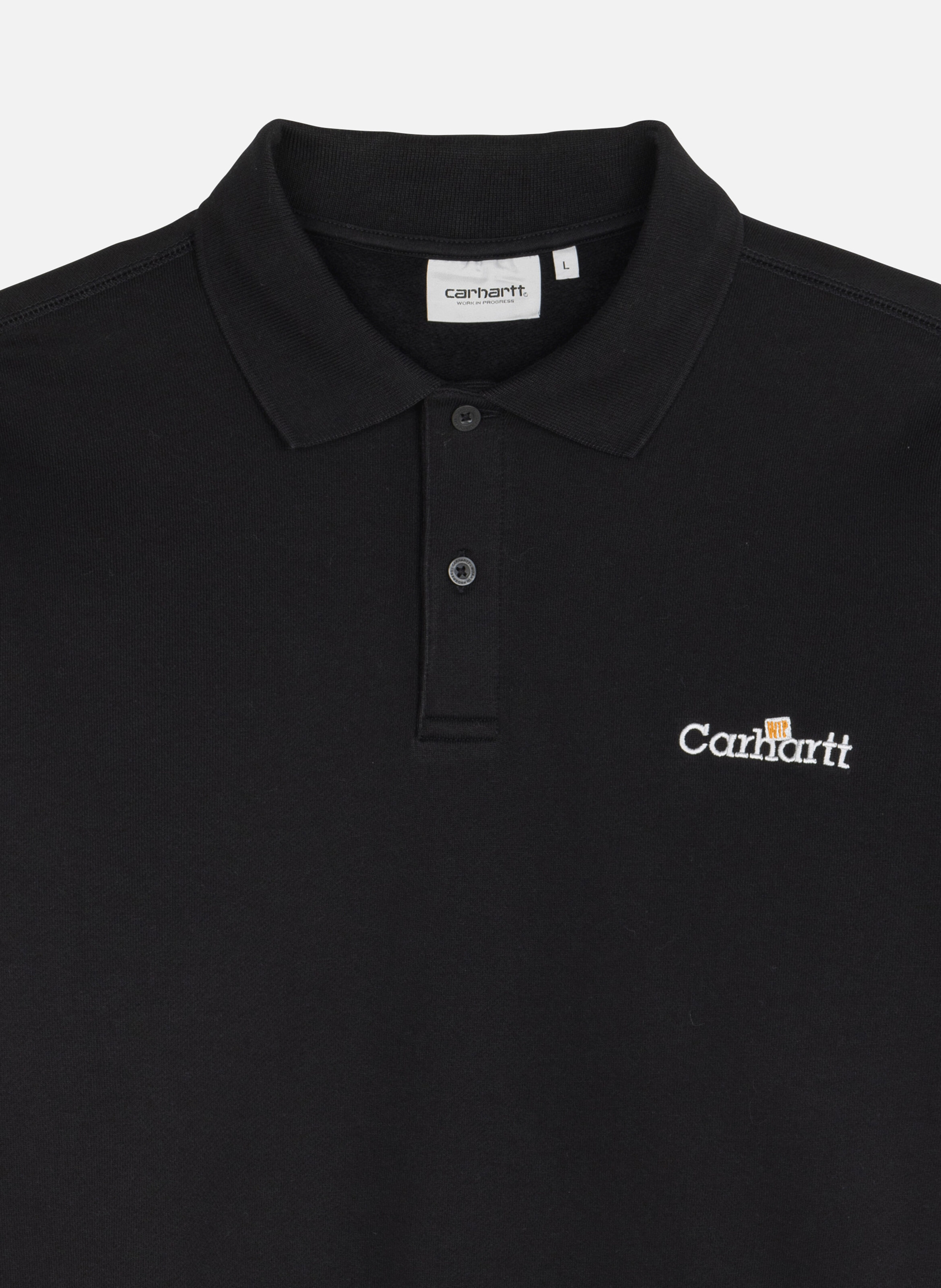 Sweatshirt wip label polo sweat CARHARTT WIP Noir